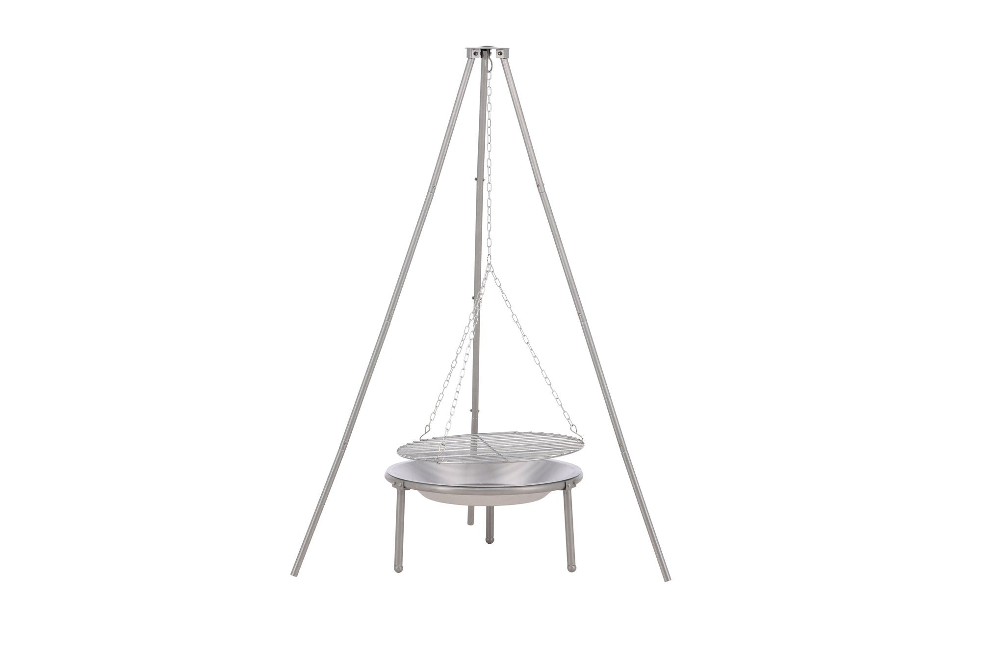 Venture Home Ukunda Firepit/Grill Steel - Silver