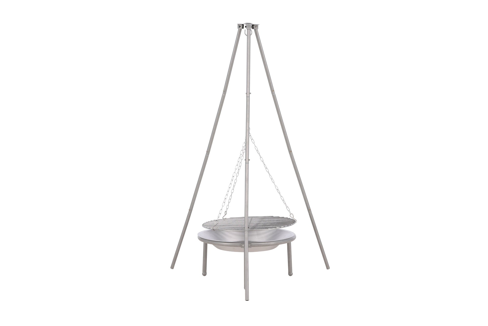 Venture Home Ukunda Firepit/Grill Steel - Silver