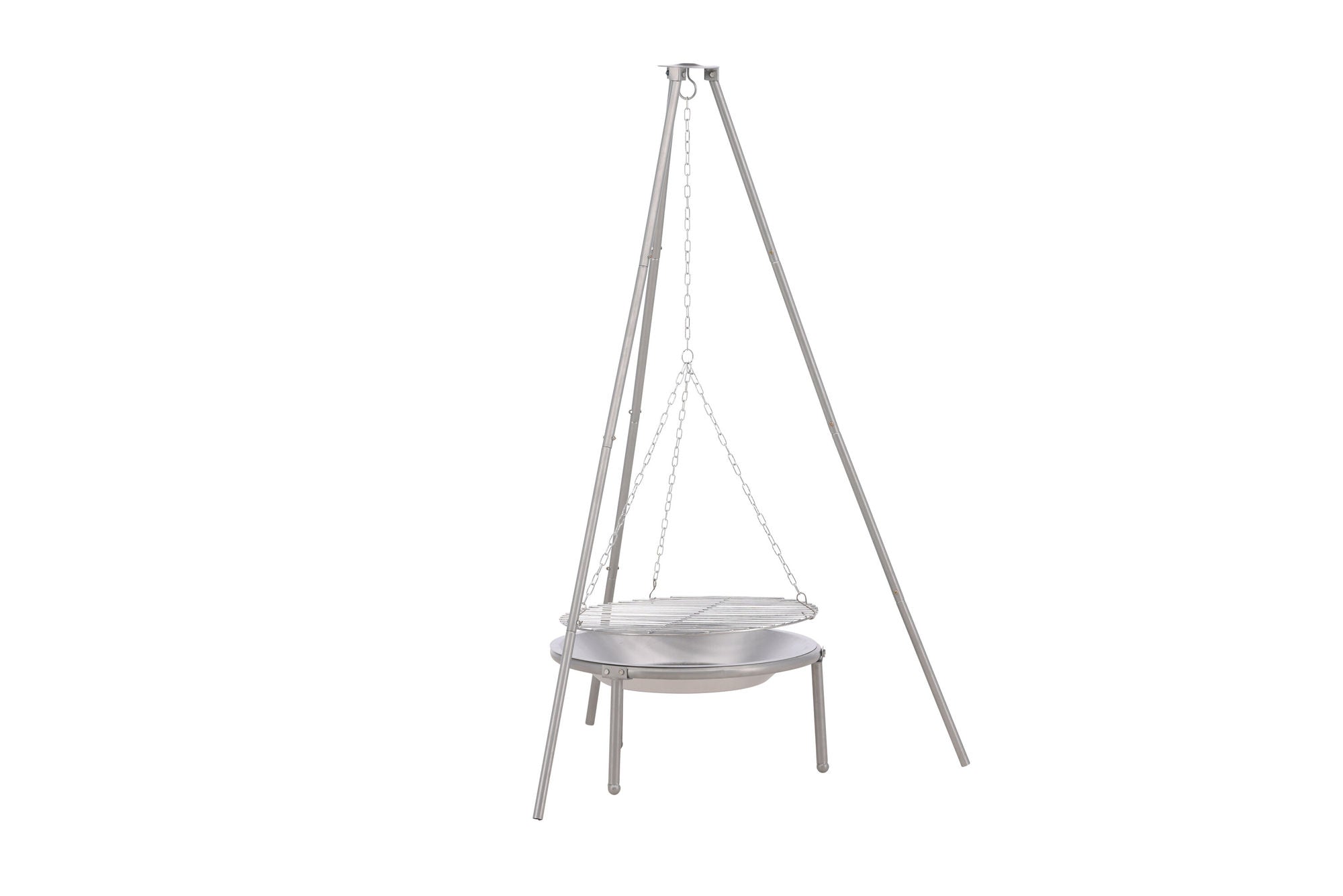 Venture Home Ukunda Firepit/Grill Steel - Silver