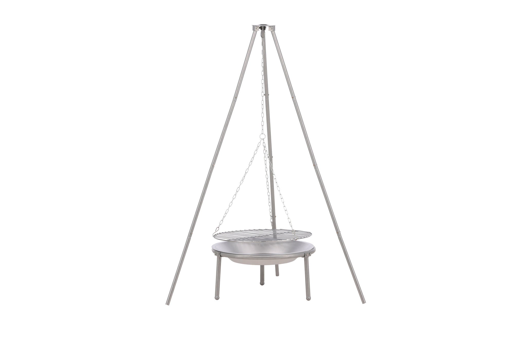 Venture Home Ukunda Firepit/Grill Steel - Silver