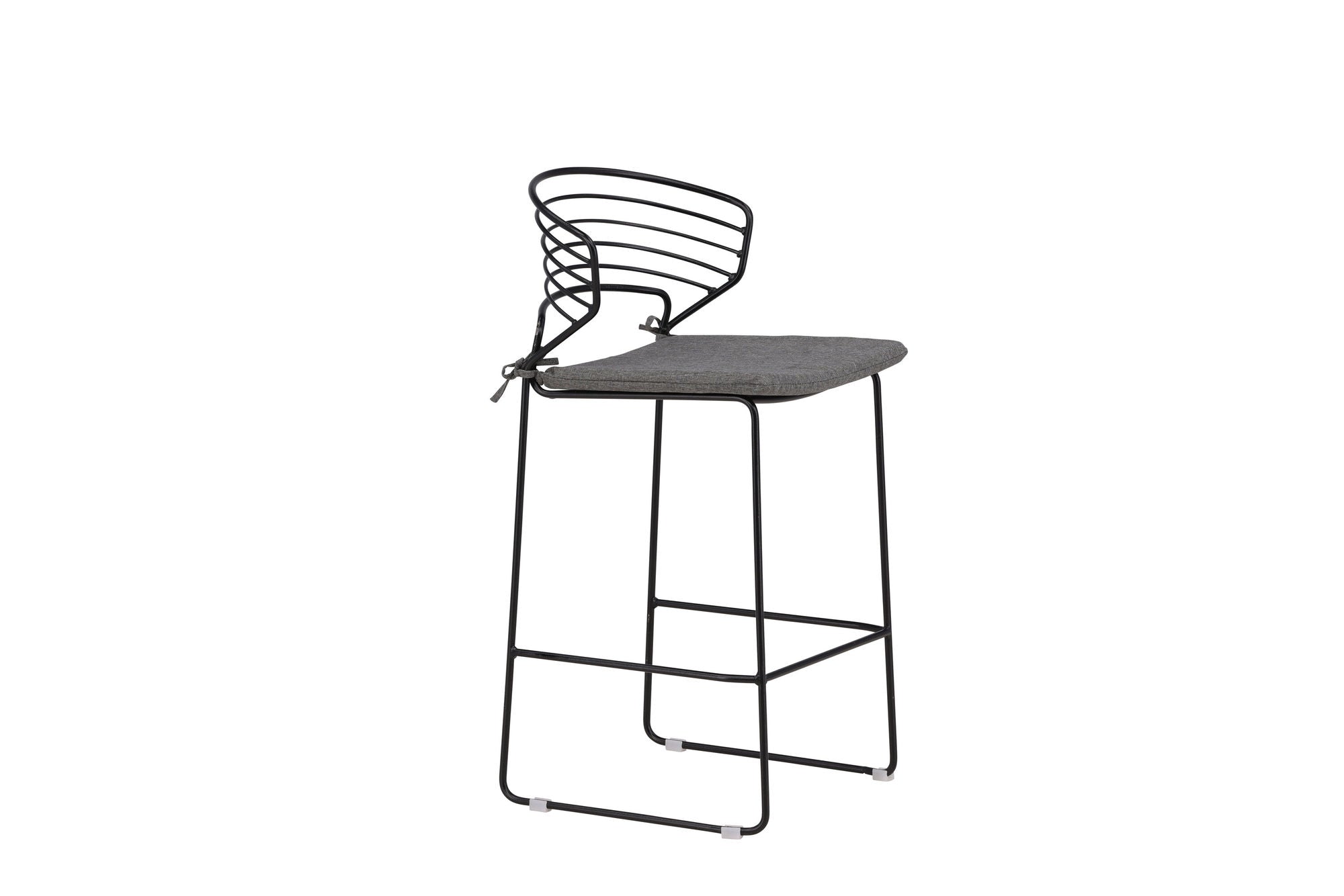 Venture Home Milano Barchair 4-pack Steel - Black / Grey
