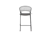 Venture Home Milano Barchair 4-pack Steel - Black / Grey