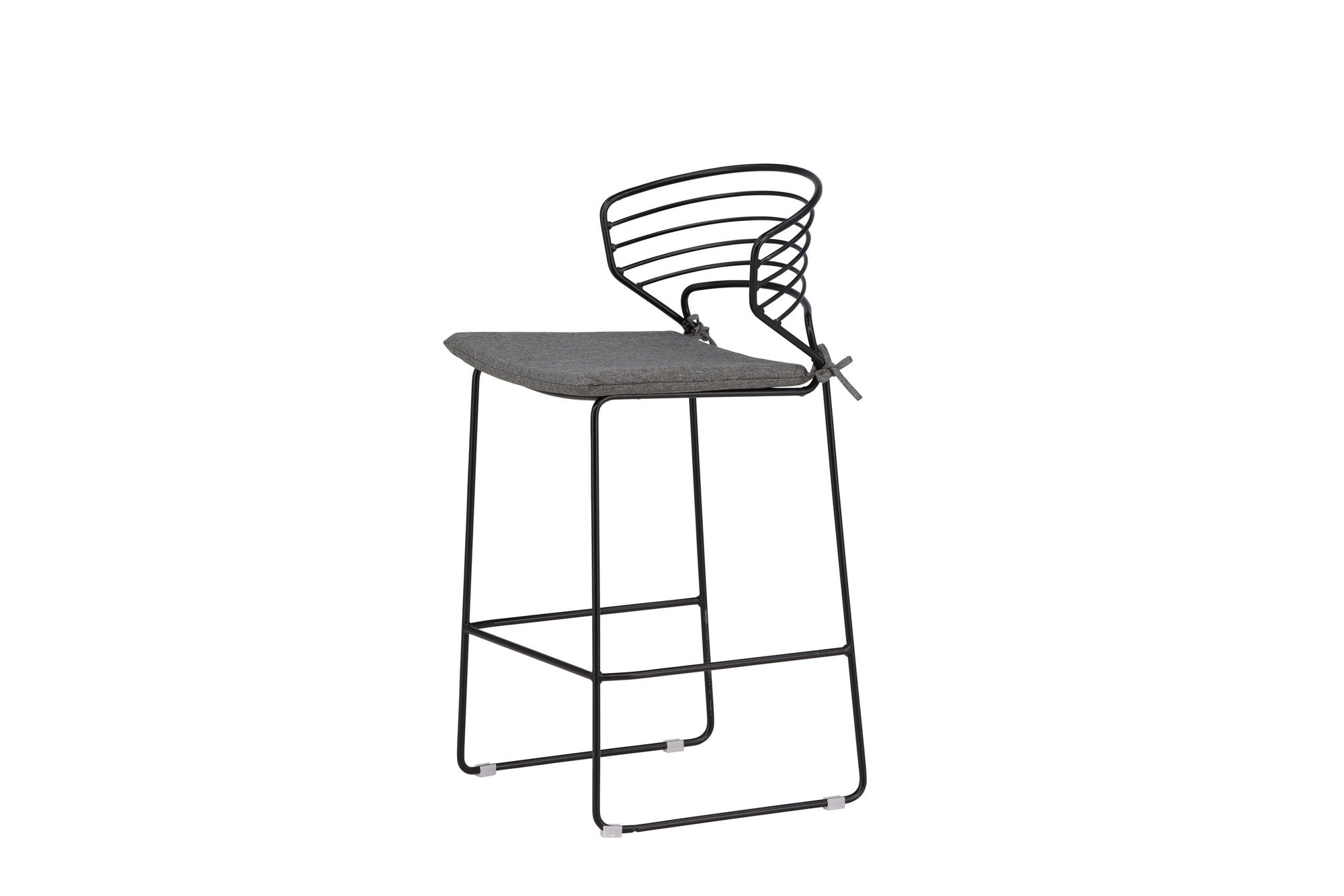 Venture Home Milano Barchair 4-pack Steel - Black / Grey