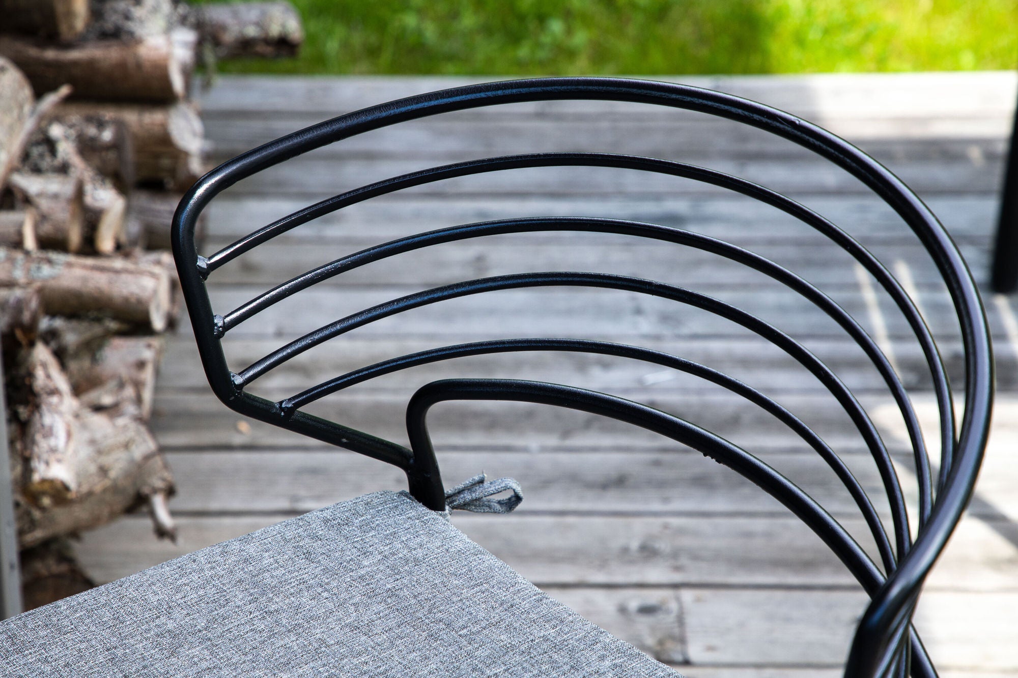 Venture Home Milano Barchair 4-pack Steel - Black / Grey