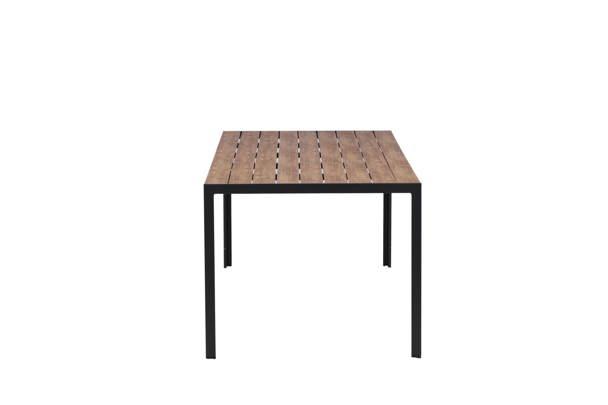 Venture Home Break Diningbord Alumnium - Dark Grey / Nature Rectangular 90*200*