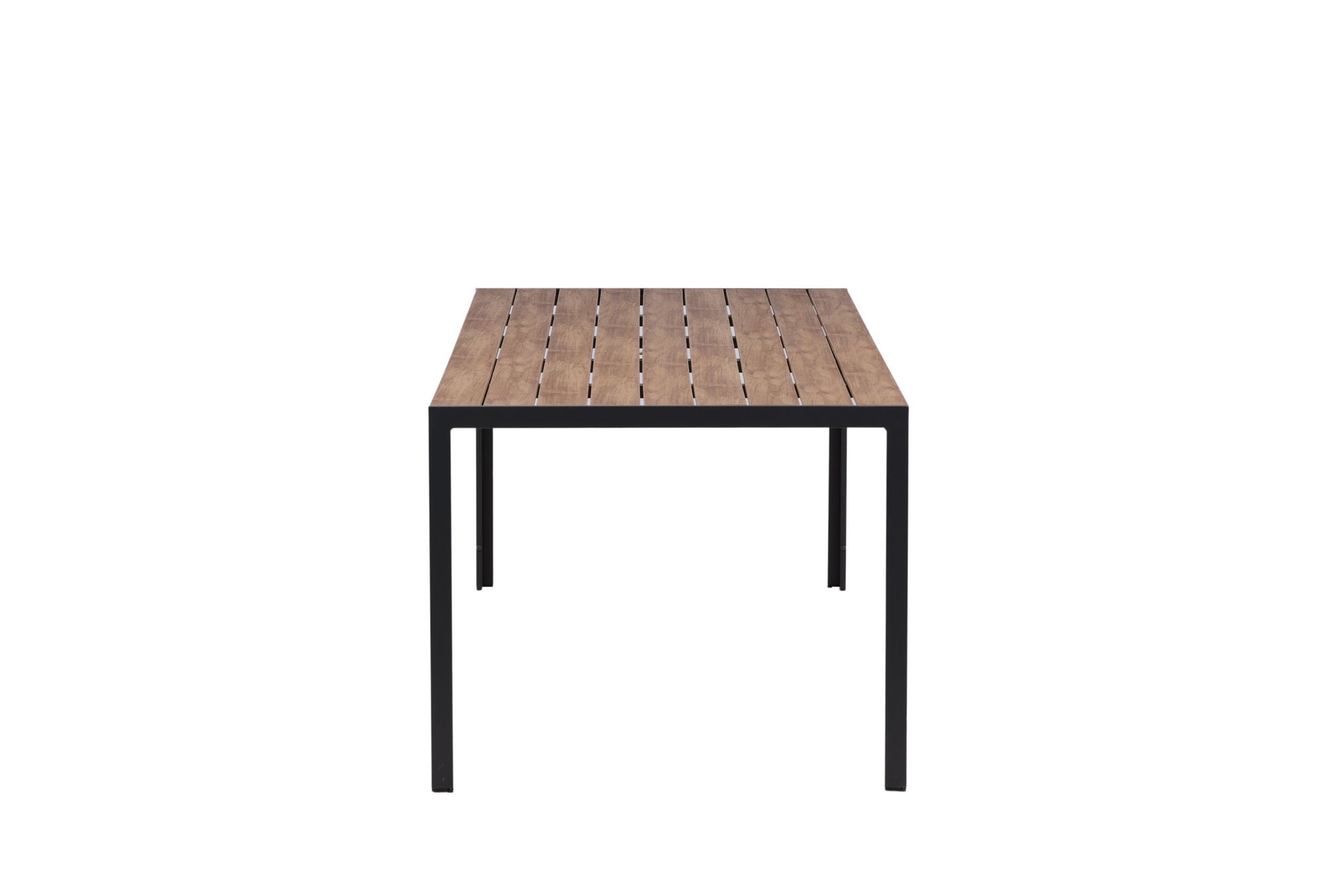 Venture Home Break Diningbord Alumnium - Dark Grey / Nature Rectangular 90*200*