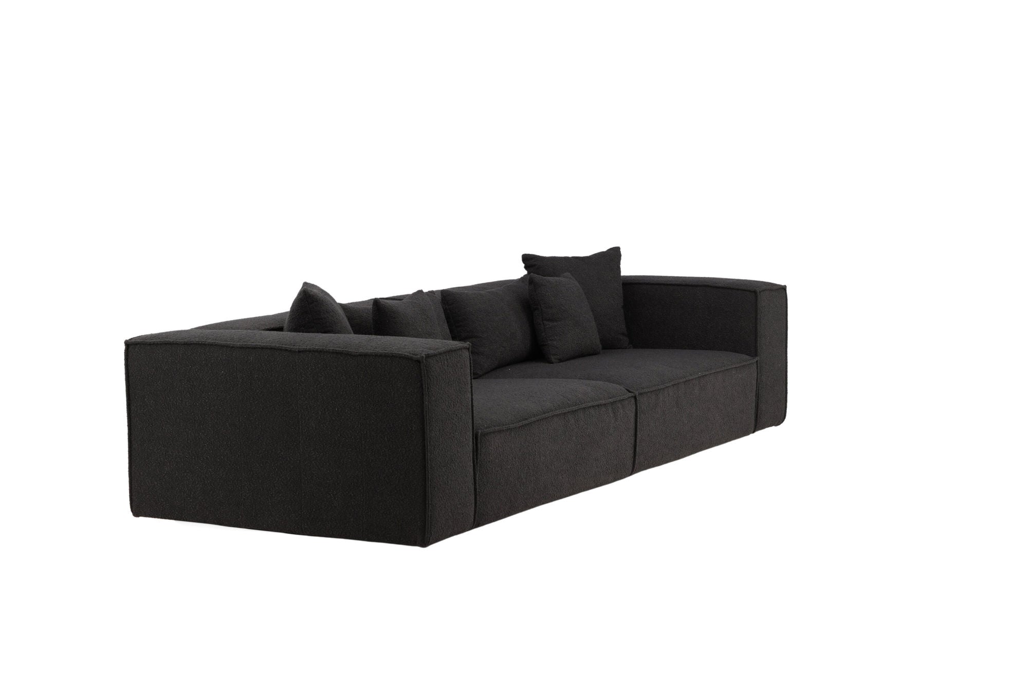 Vind Gillholmen Sofa - Black / Black Boucle