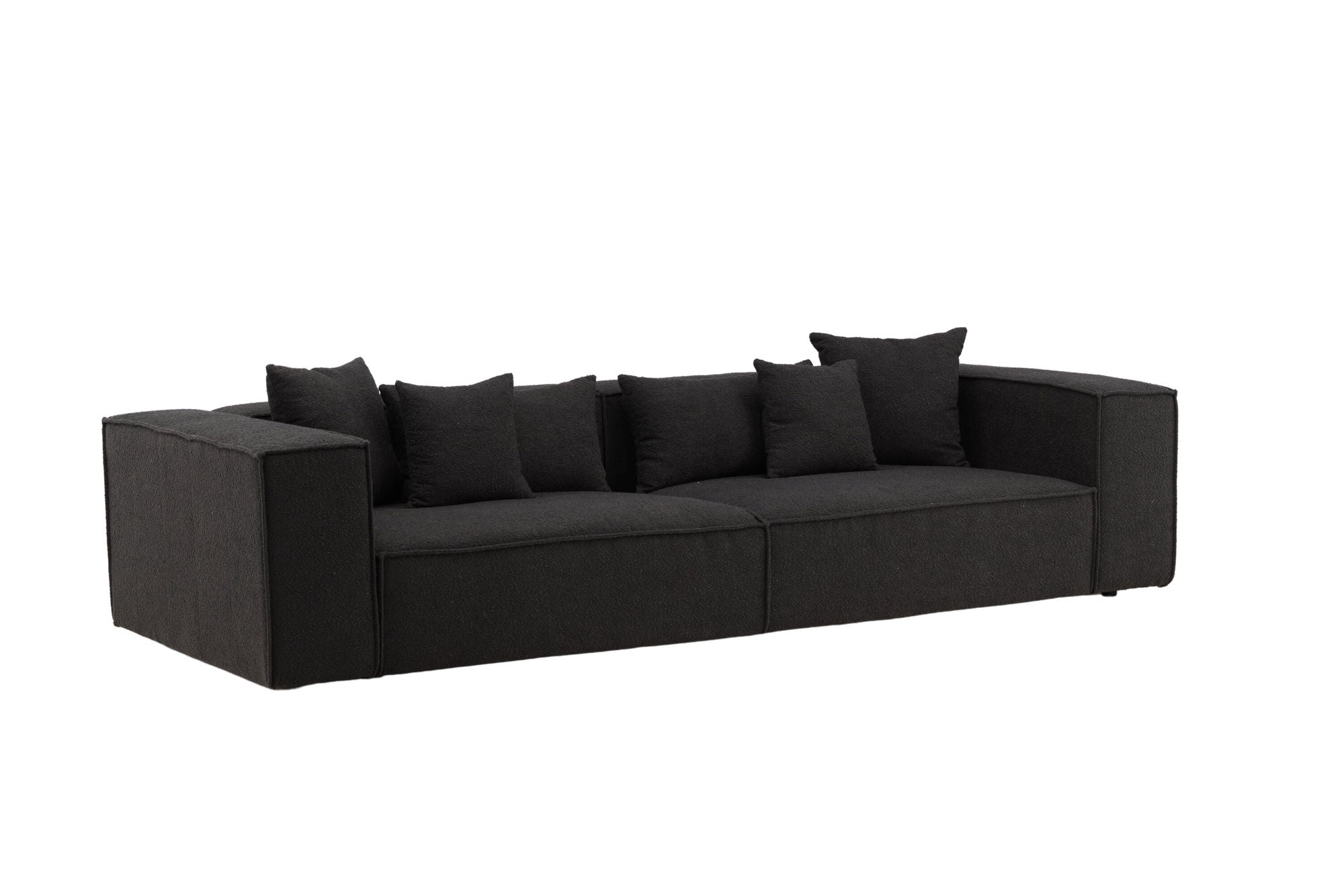 Vind Gillholmen Sofa - Black / Black Boucle