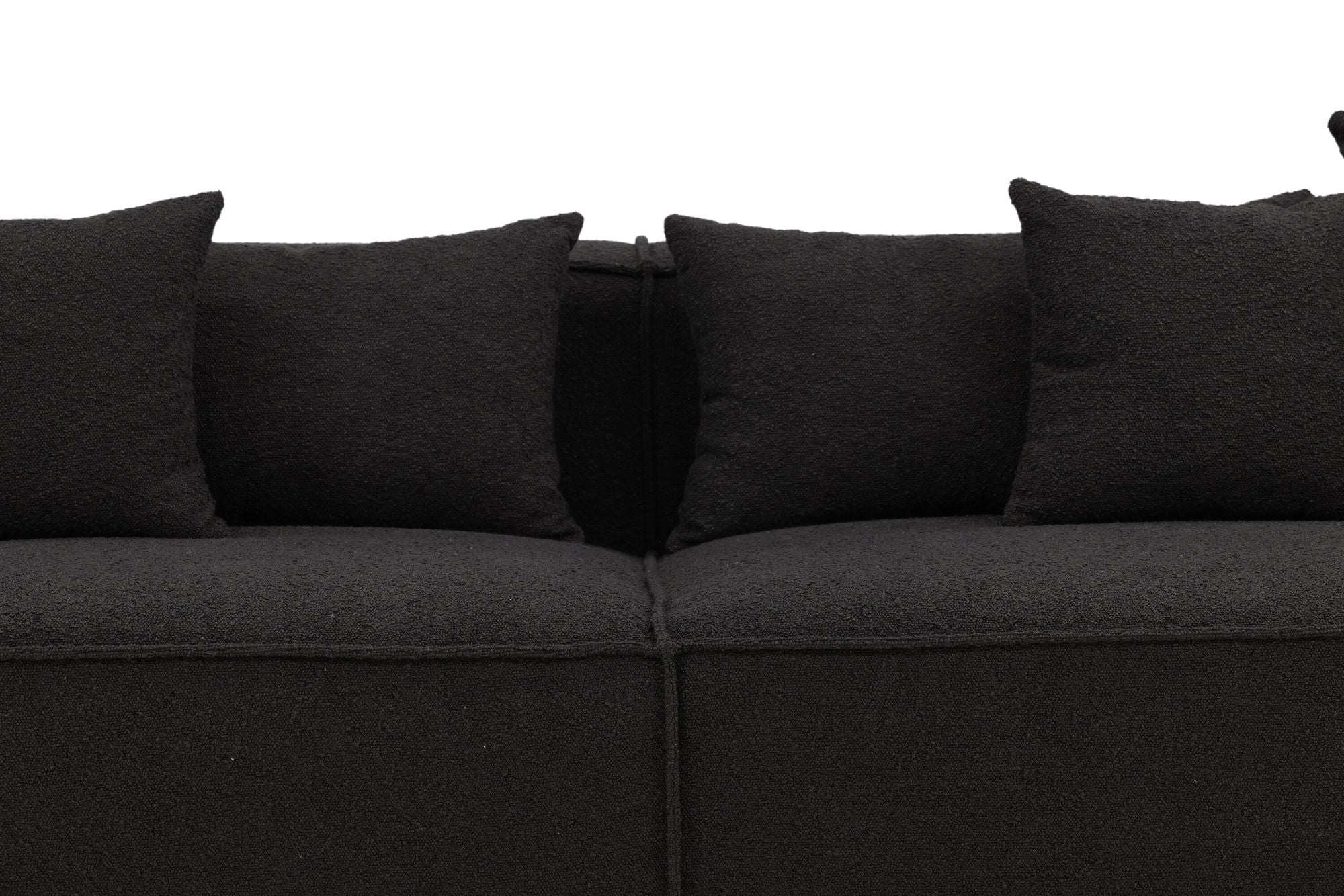 Vind Gillholmen Sofa - Black / Black Boucle