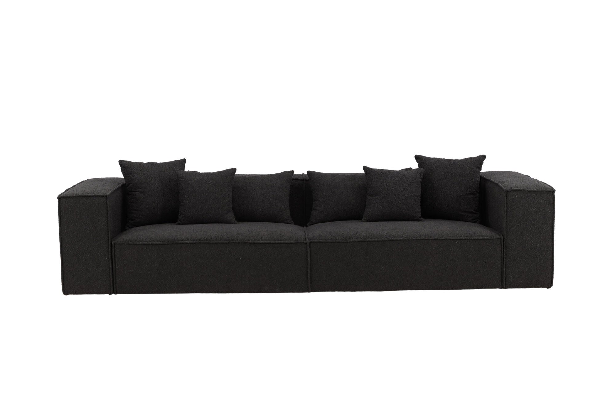 Vind Gillholmen Sofa - Black / Black Boucle