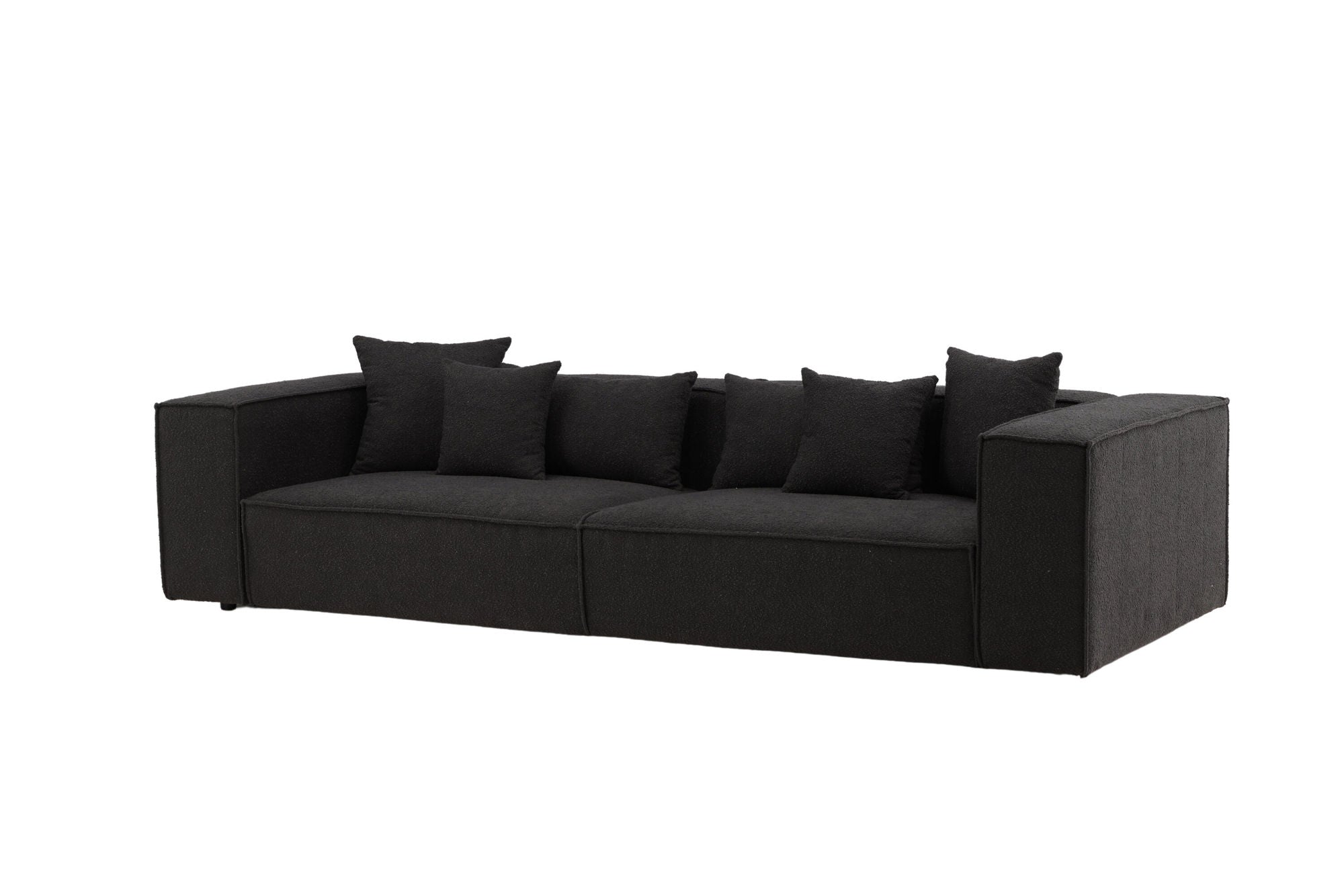 Vind Gillholmen Sofa - Black / Black Boucle