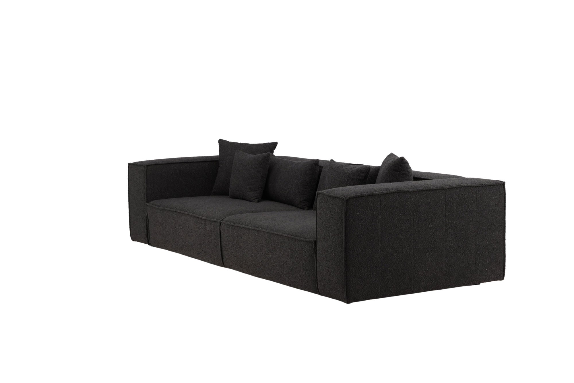 Vind Gillholmen Sofa - Black / Black Boucle