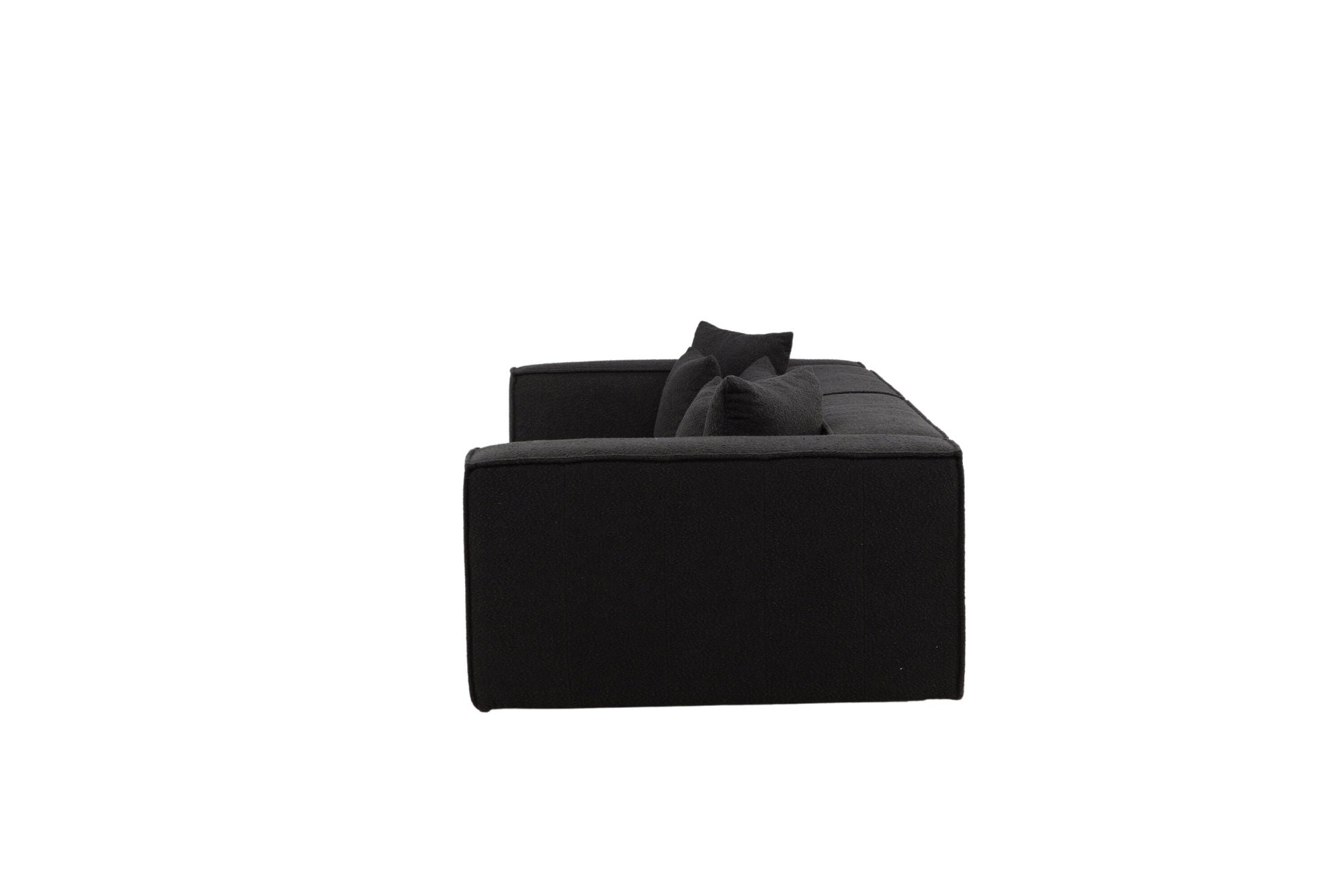 Vind Gillholmen Sofa - Black / Black Boucle