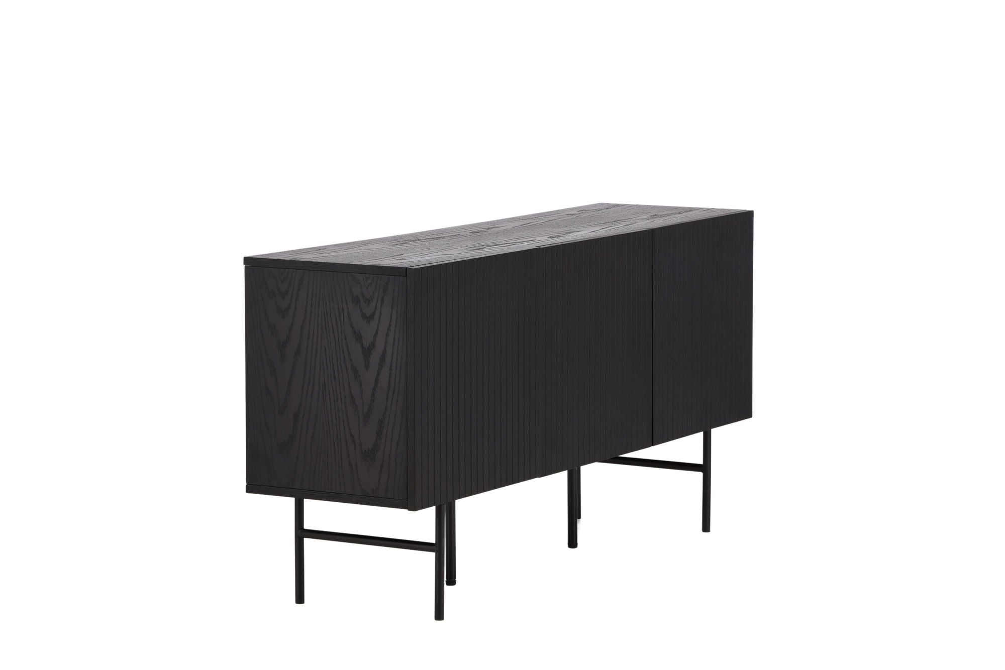 Vind Björkön Low Skænk skab - Black / Oak/faneer