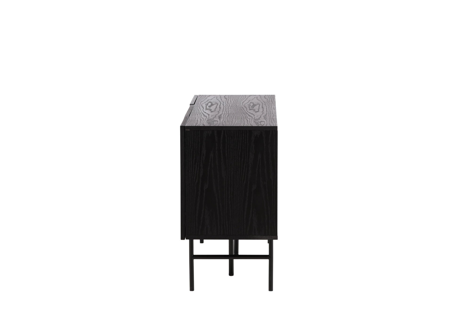 Vind Björkön Low Skænk skab - Black / Oak/faneer