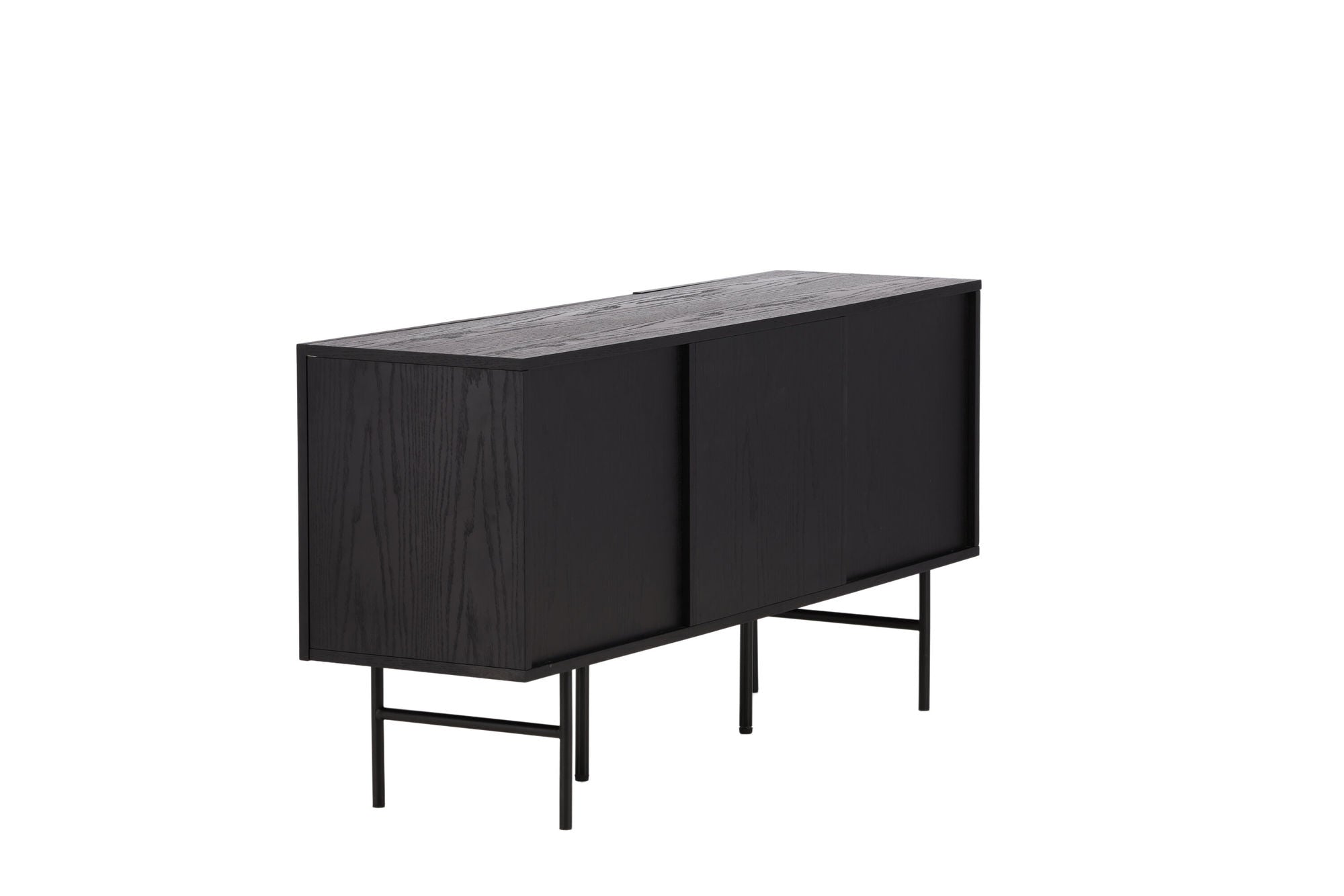 Vind Björkön Low Skænk skab - Black / Oak/faneer
