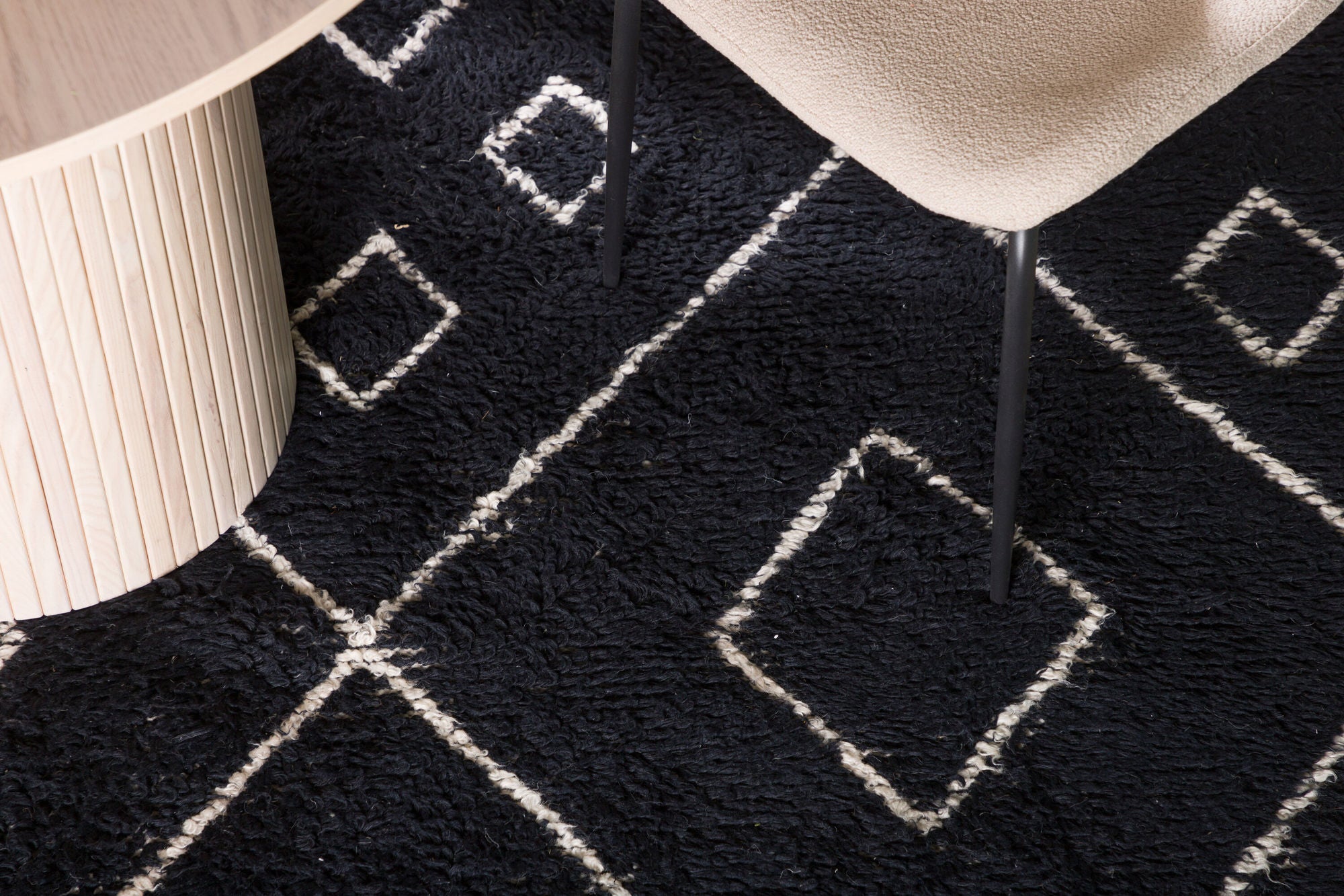 Venture Home David Wool - 350*250- -Rectangular-Black/white