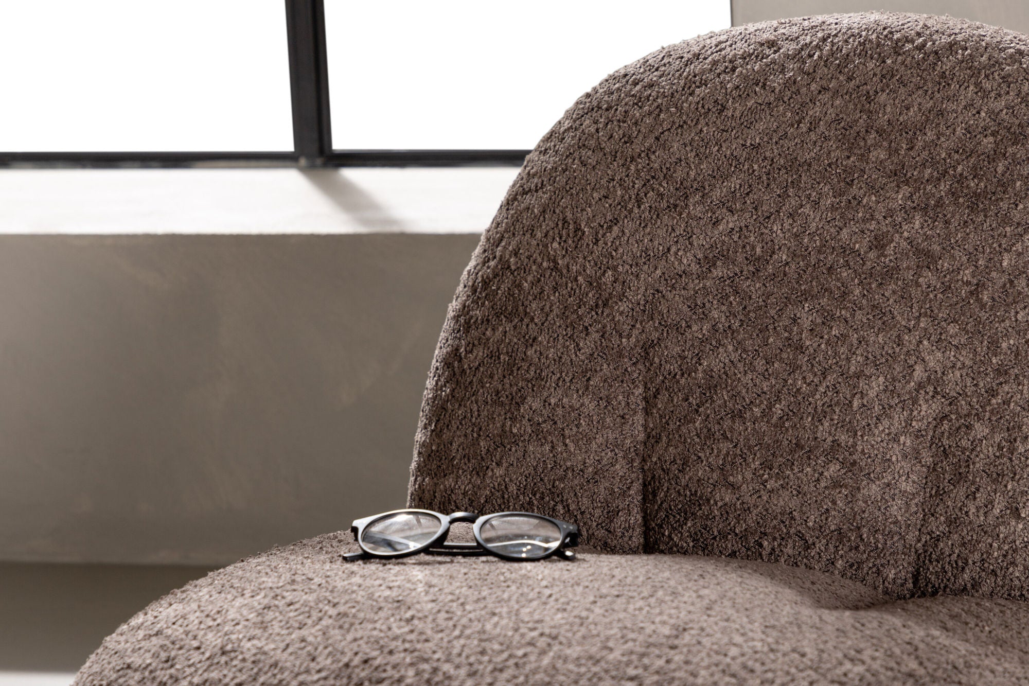 Venture Home Omaha Single Sofa - Brown Boucle