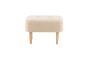 Venture Home Salina Ottoman/Pouf - Oaklook / White Fleece