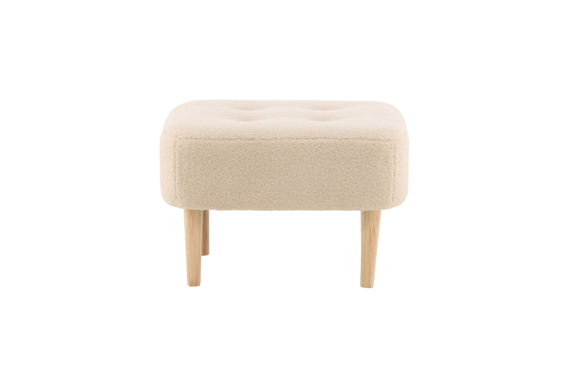 Venture Home Salina Ottoman/Pouf - Oaklook / White Fleece