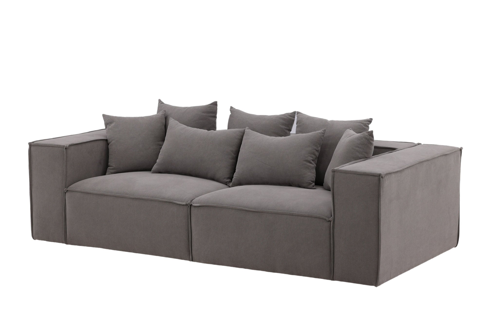 Vind Gillholmen Sofa - Grey / Grey Linen