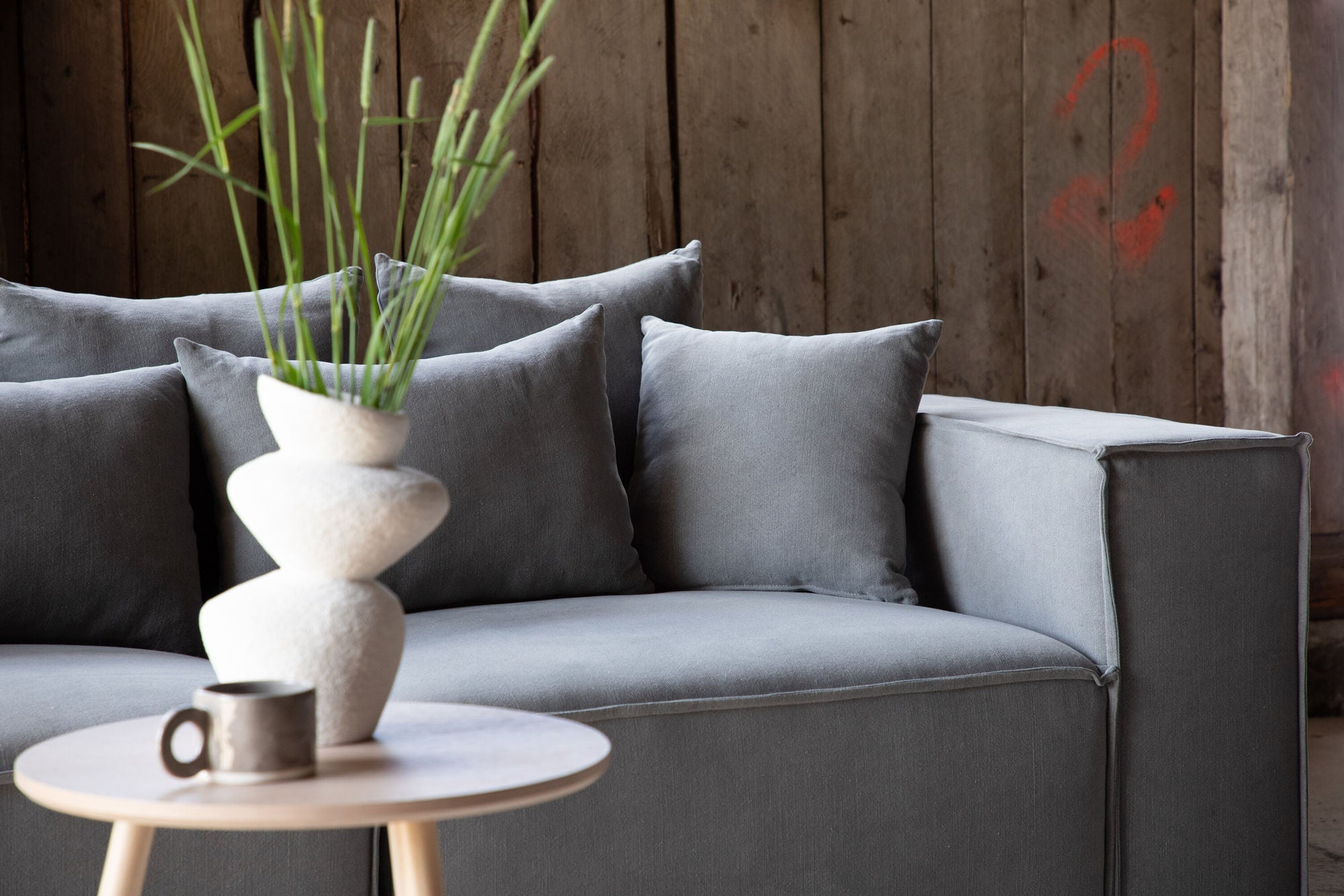Vind Gillholmen Sofa - Grey / Grey Linen