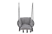 Venture Home Hamtic Swing Steel/Fabric - Grey / w pillows
