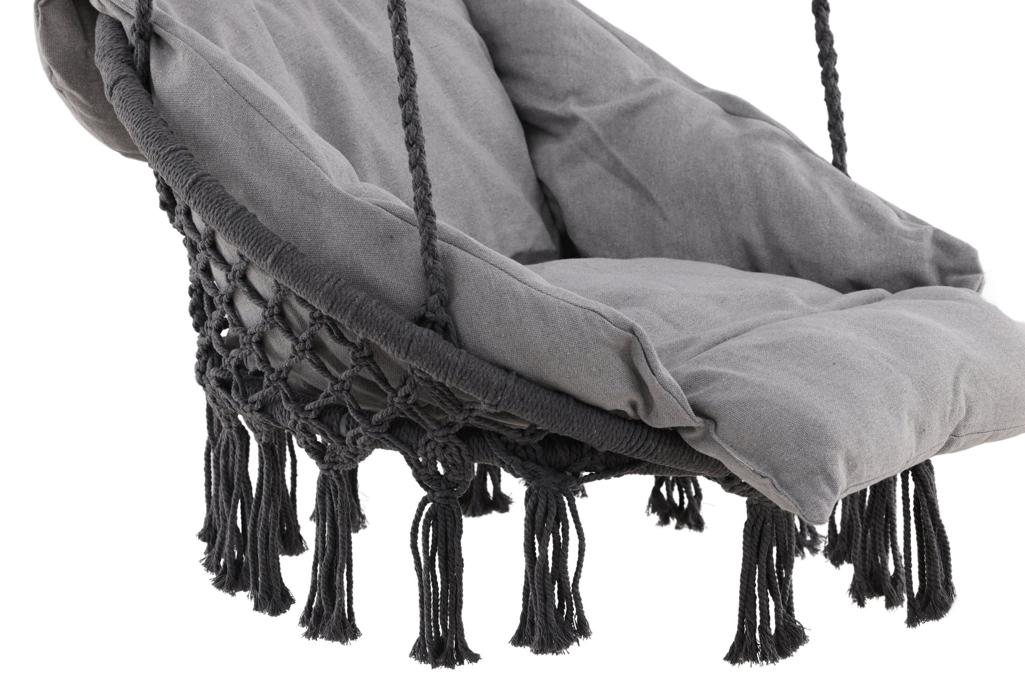 Venture Home Hamtic Swing Steel/Fabric - Grey / w pillows