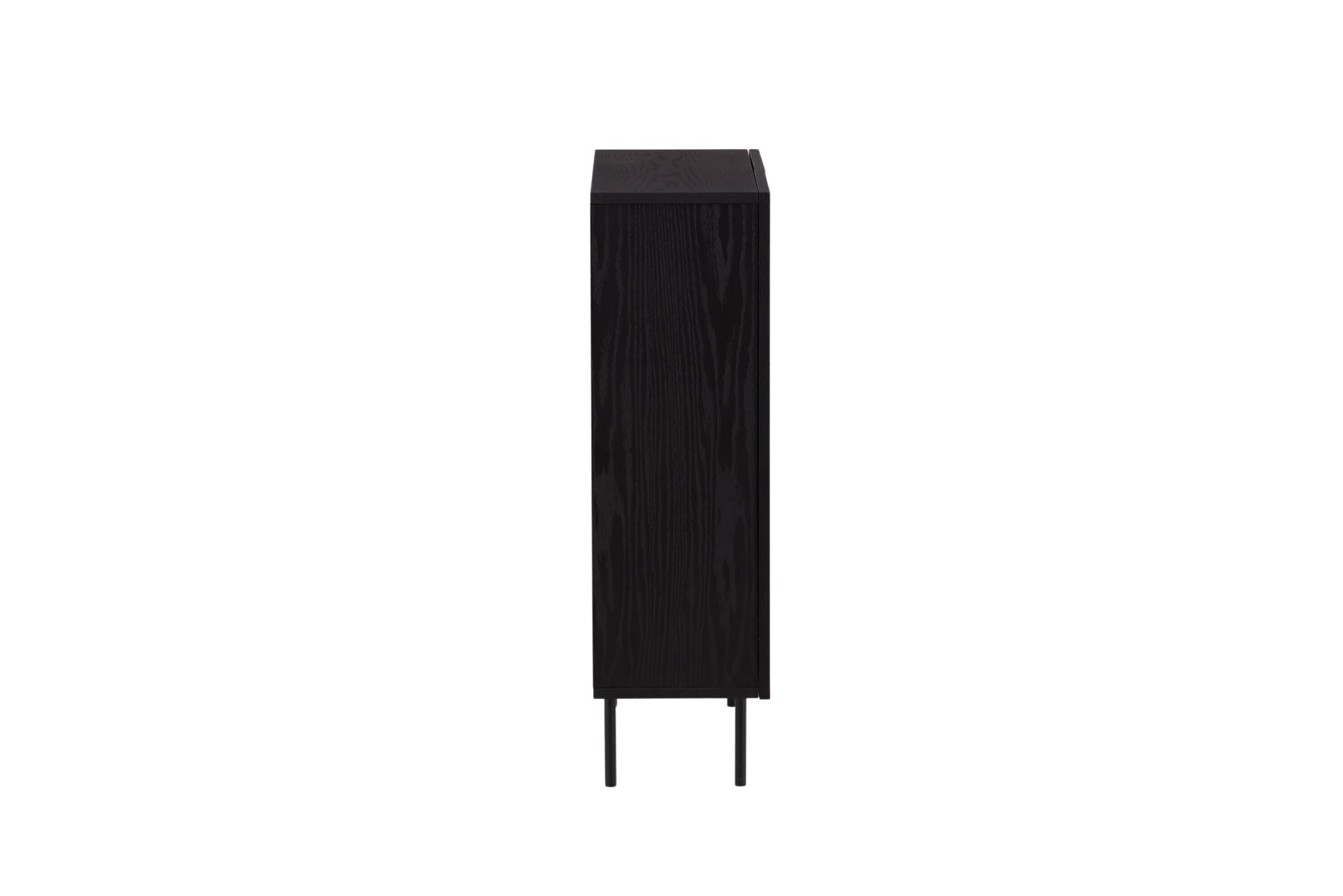 Vind Björkön High Skænk skab - Black / Oak/faneer