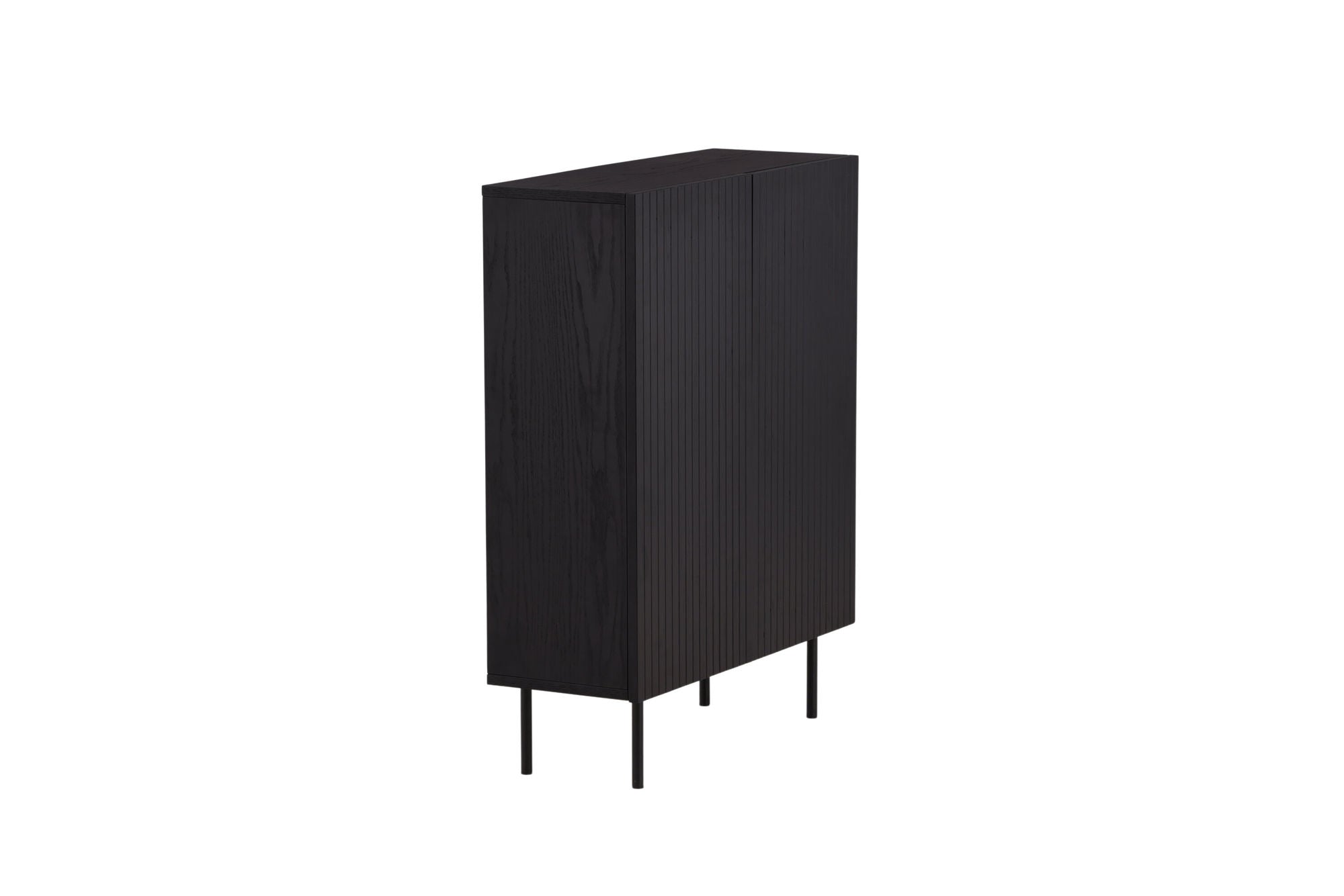 Vind Björkön High Skænk skab - Black / Oak/faneer
