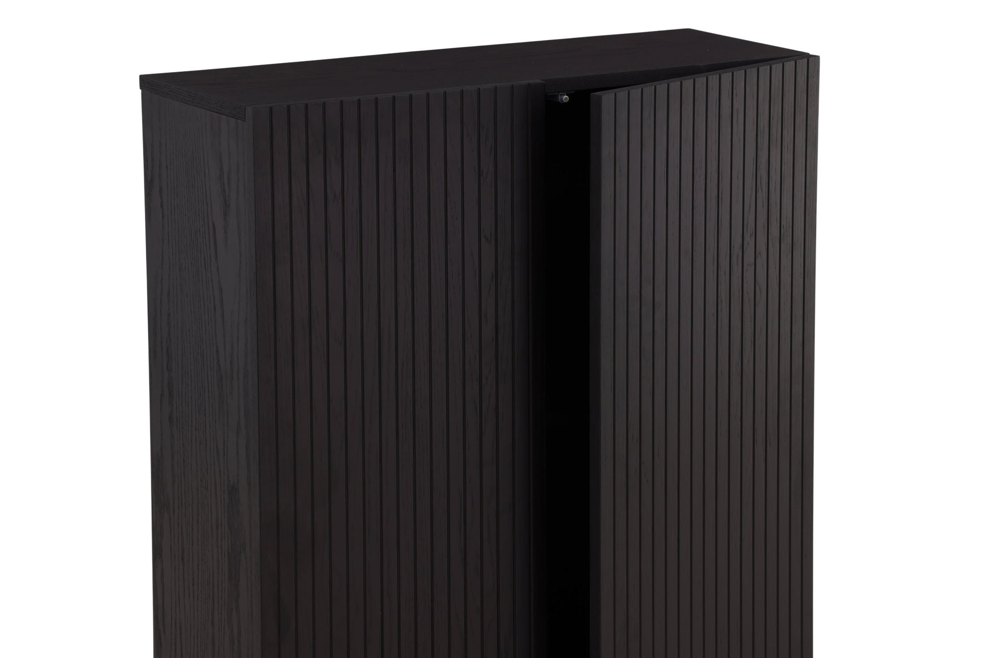 Vind Björkön High Skænk skab - Black / Oak/faneer