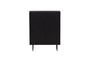 Vind Björkön High Skænk skab - Black / Oak/faneer