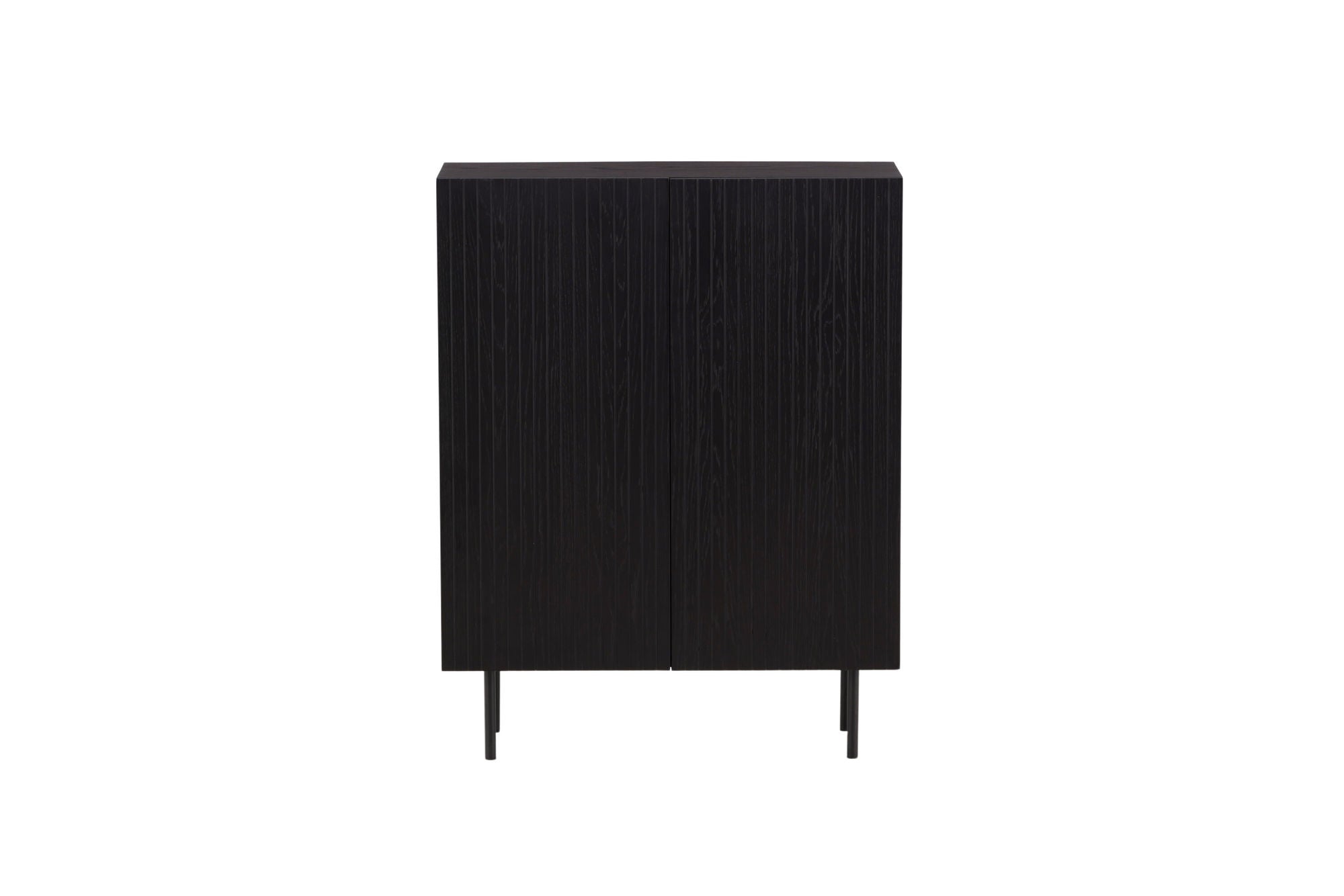 Vind Björkön High Skænk skab - Black / Oak/faneer