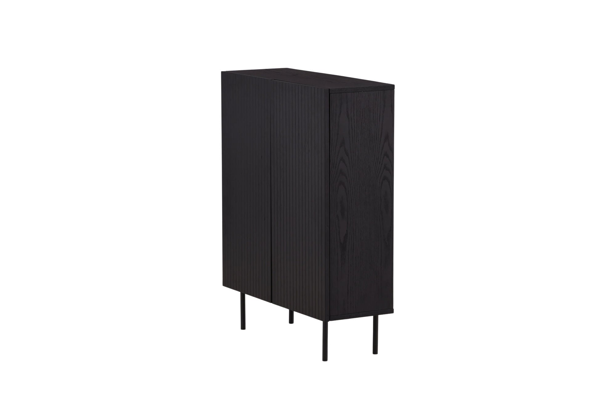 Vind Björkön High Skænk skab - Black / Oak/faneer