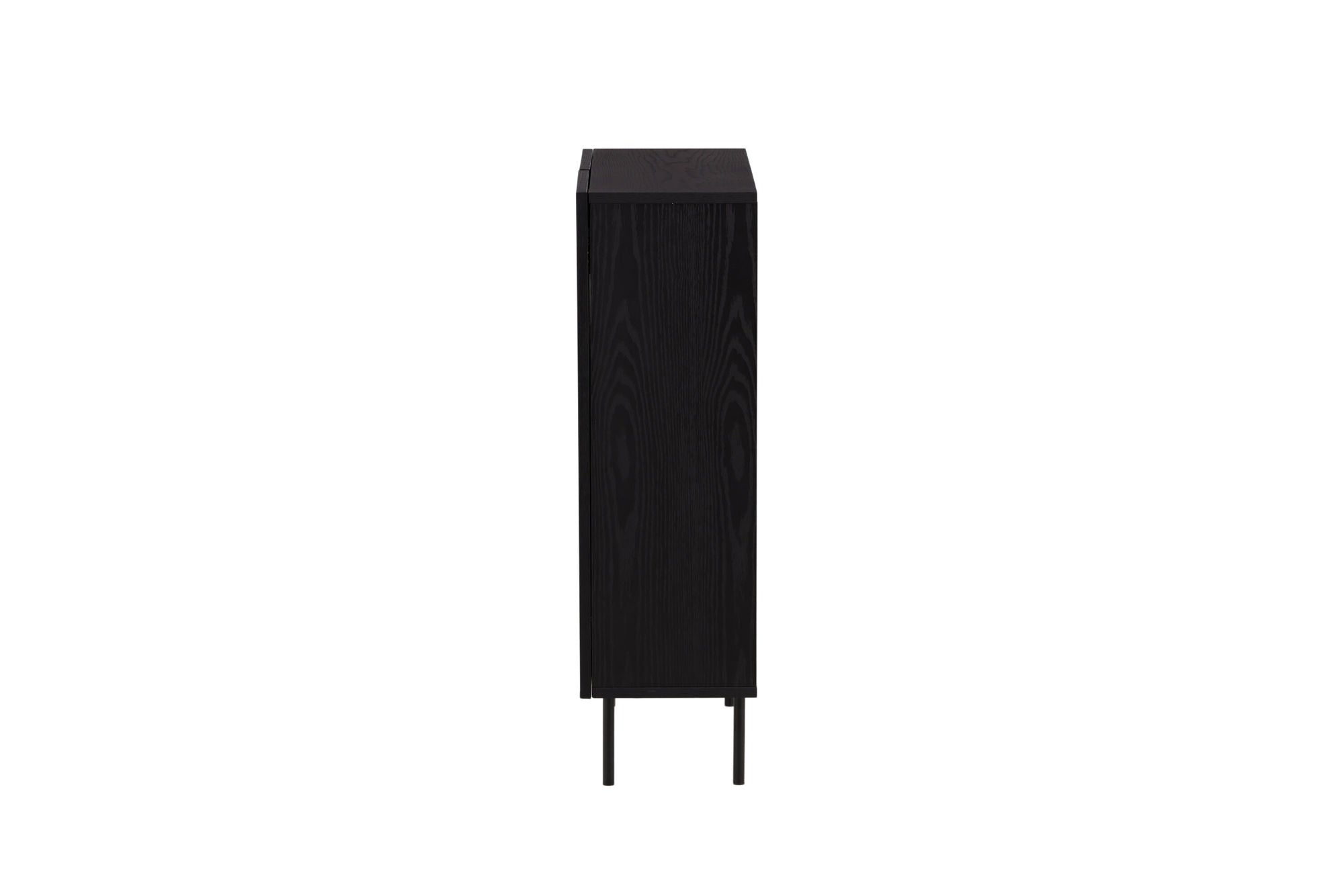 Vind Björkön High Skænk skab - Black / Oak/faneer