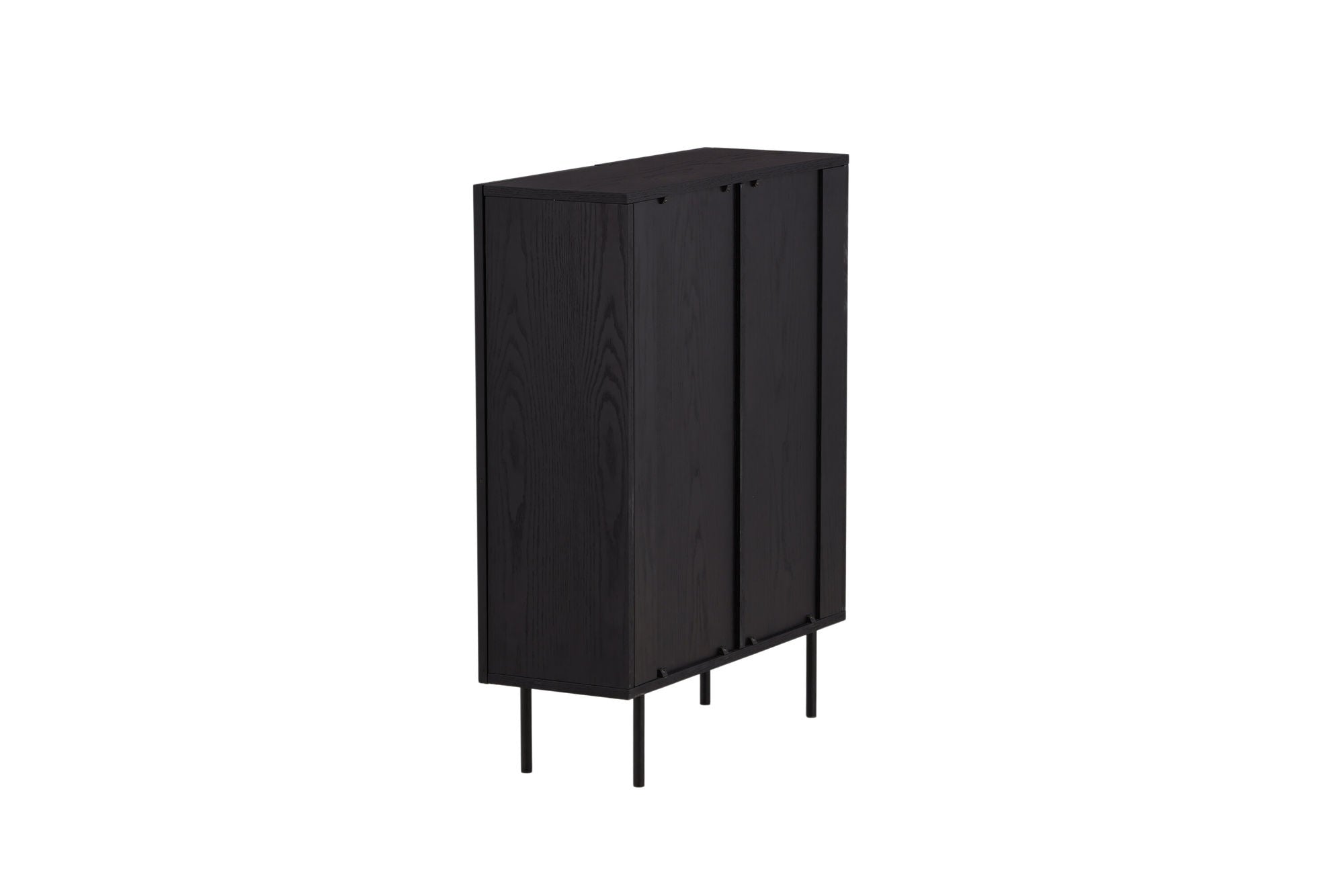 Vind Björkön High Skænk skab - Black / Oak/faneer