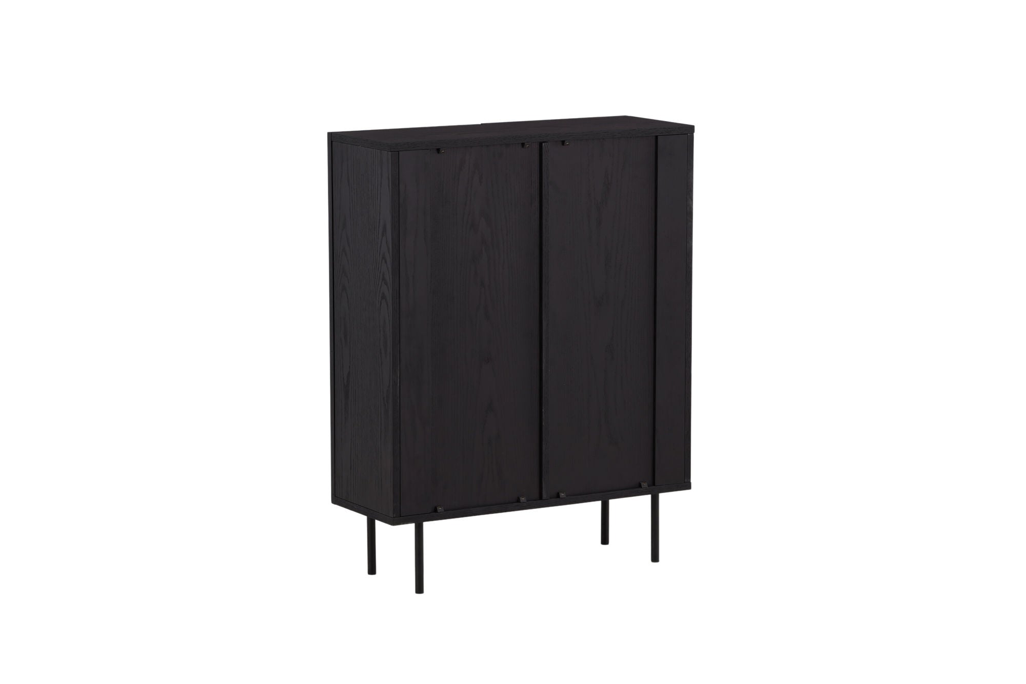 Vind Björkön High Skænk skab - Black / Oak/faneer