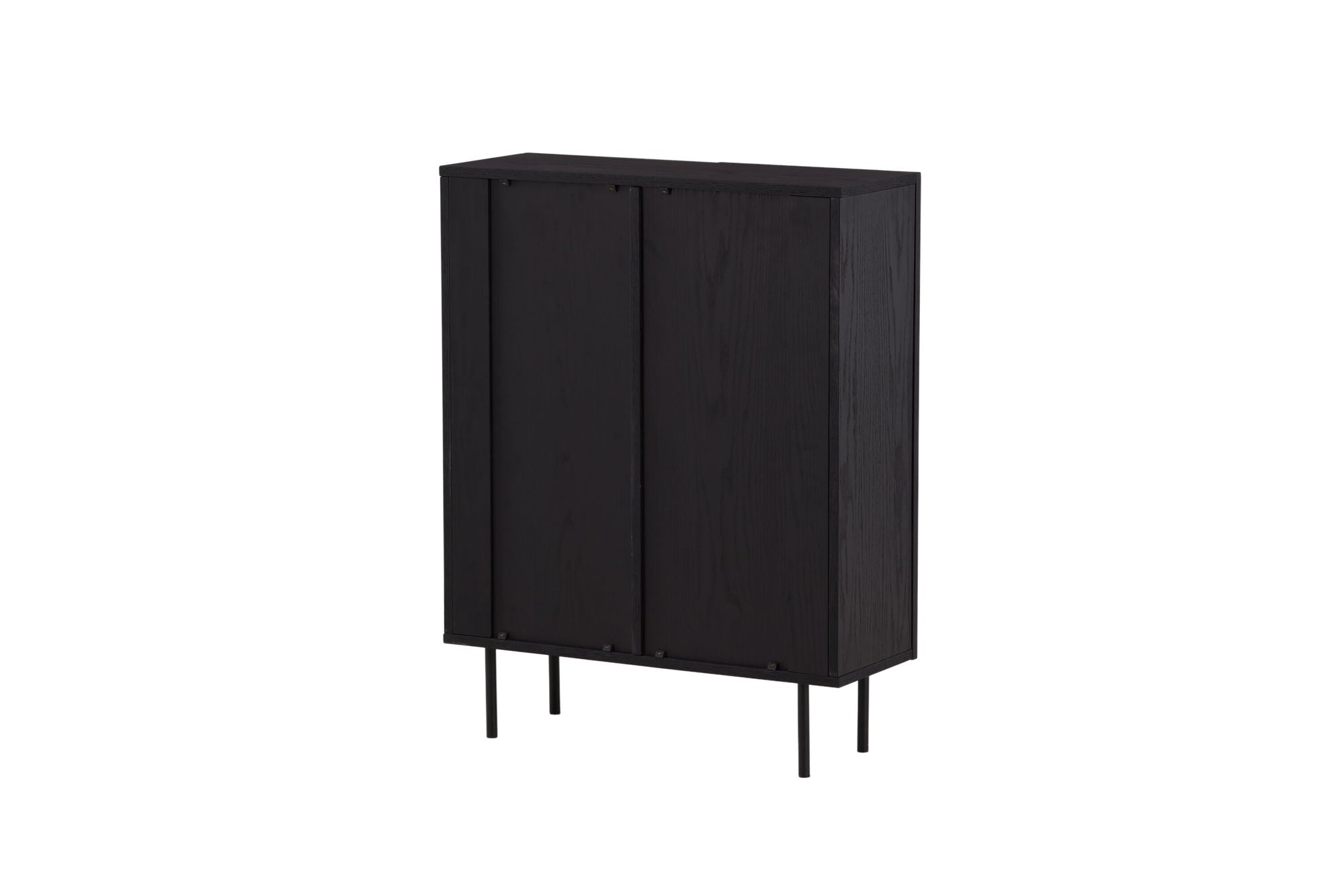 Vind Björkön High Skænk skab - Black / Oak/faneer