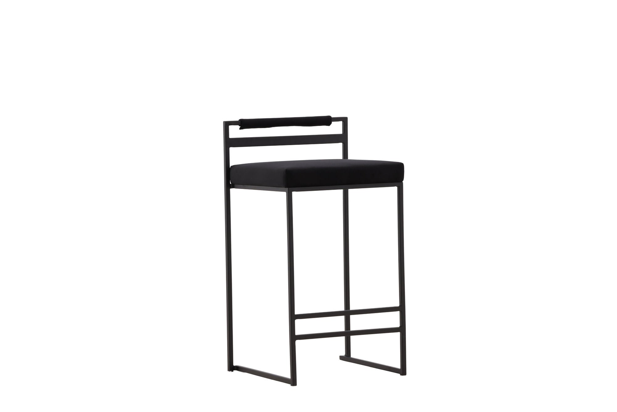 Venture Home Opelika Bar stol 2-pack - Black / Black Velvet