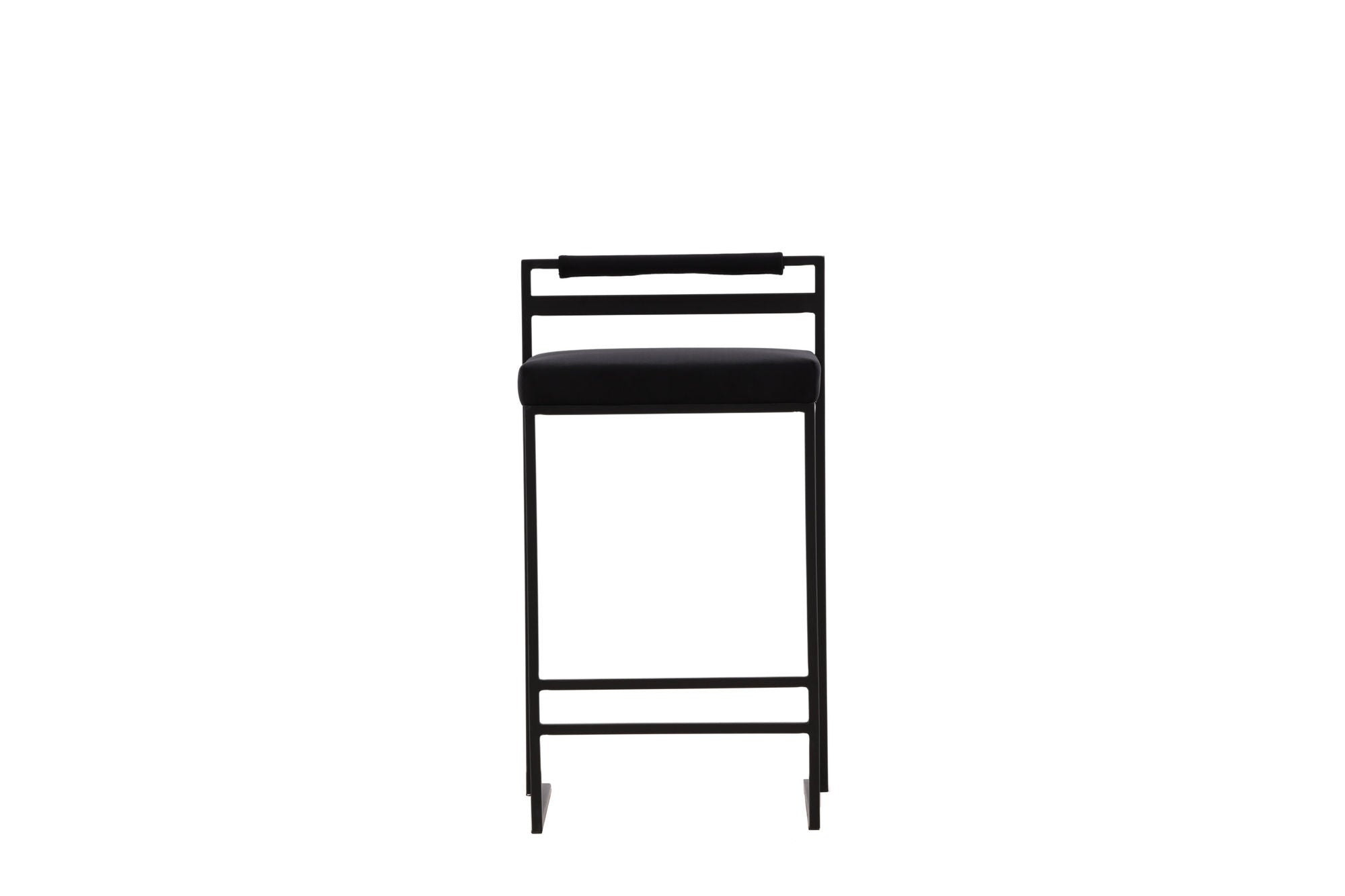 Venture Home Opelika Bar stol 2-pack - Black / Black Velvet