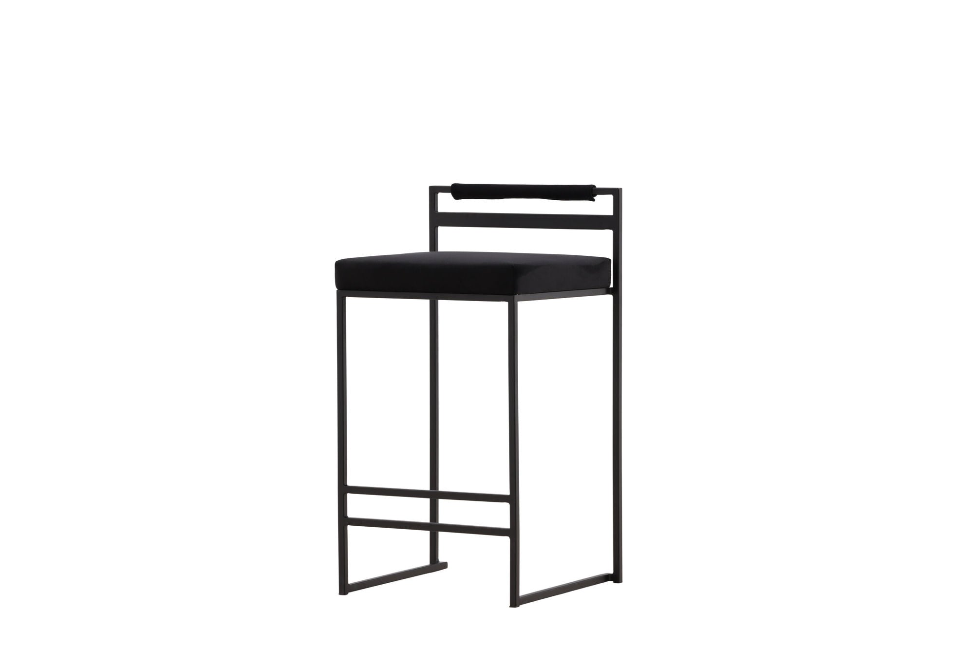 Venture Home Opelika Bar stol 2-pack - Black / Black Velvet