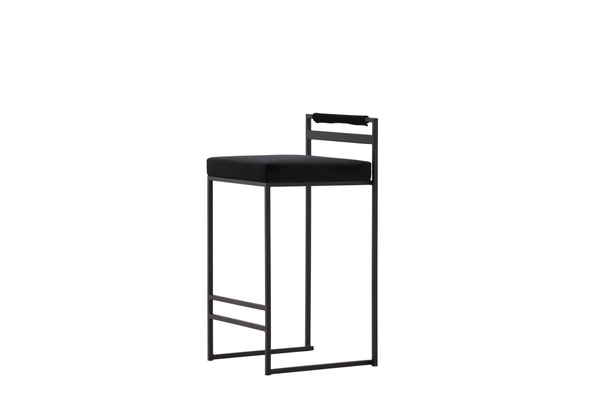Venture Home Opelika Bar stol 2-pack - Black / Black Velvet