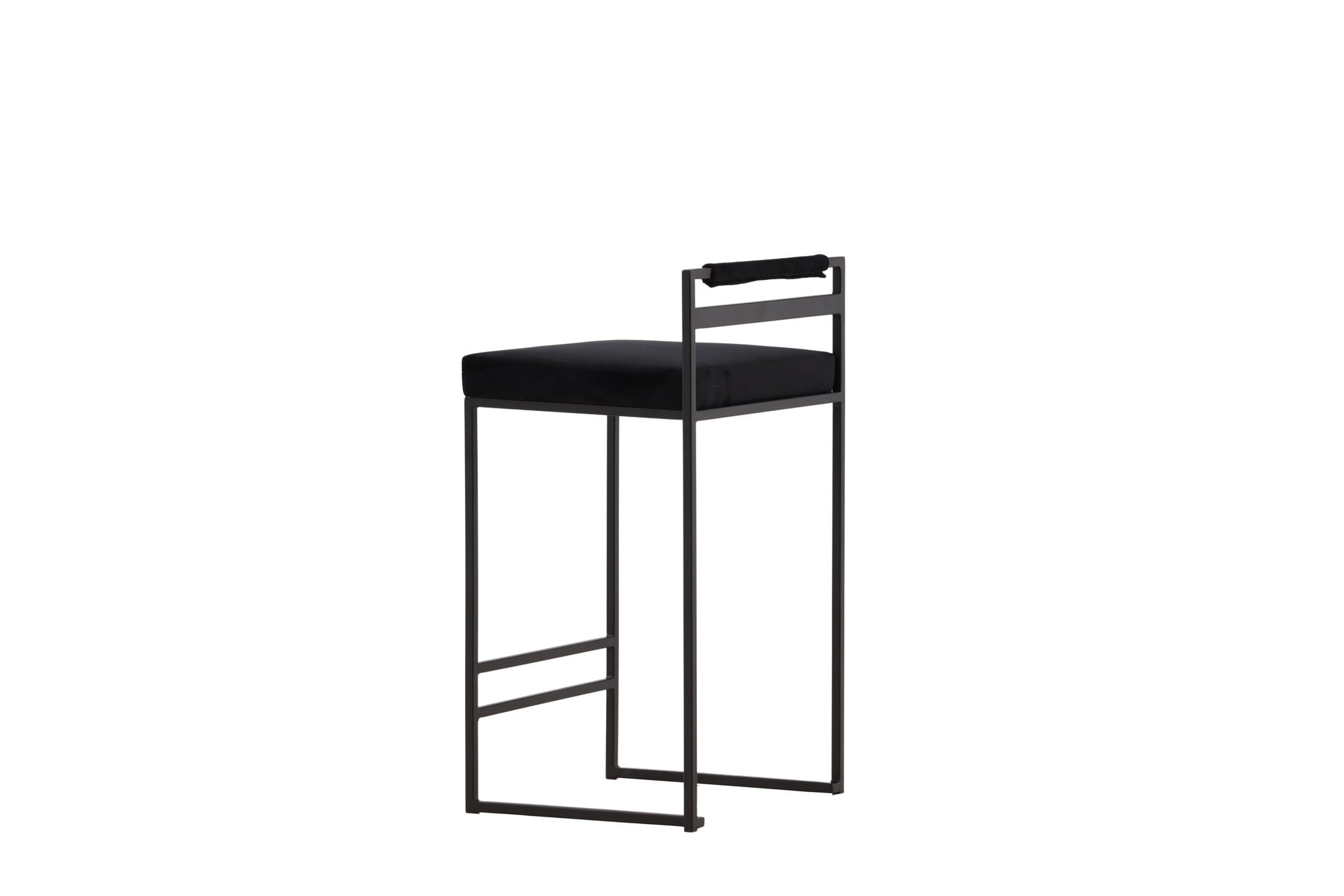 Venture Home Opelika Bar stol 2-pack - Black / Black Velvet