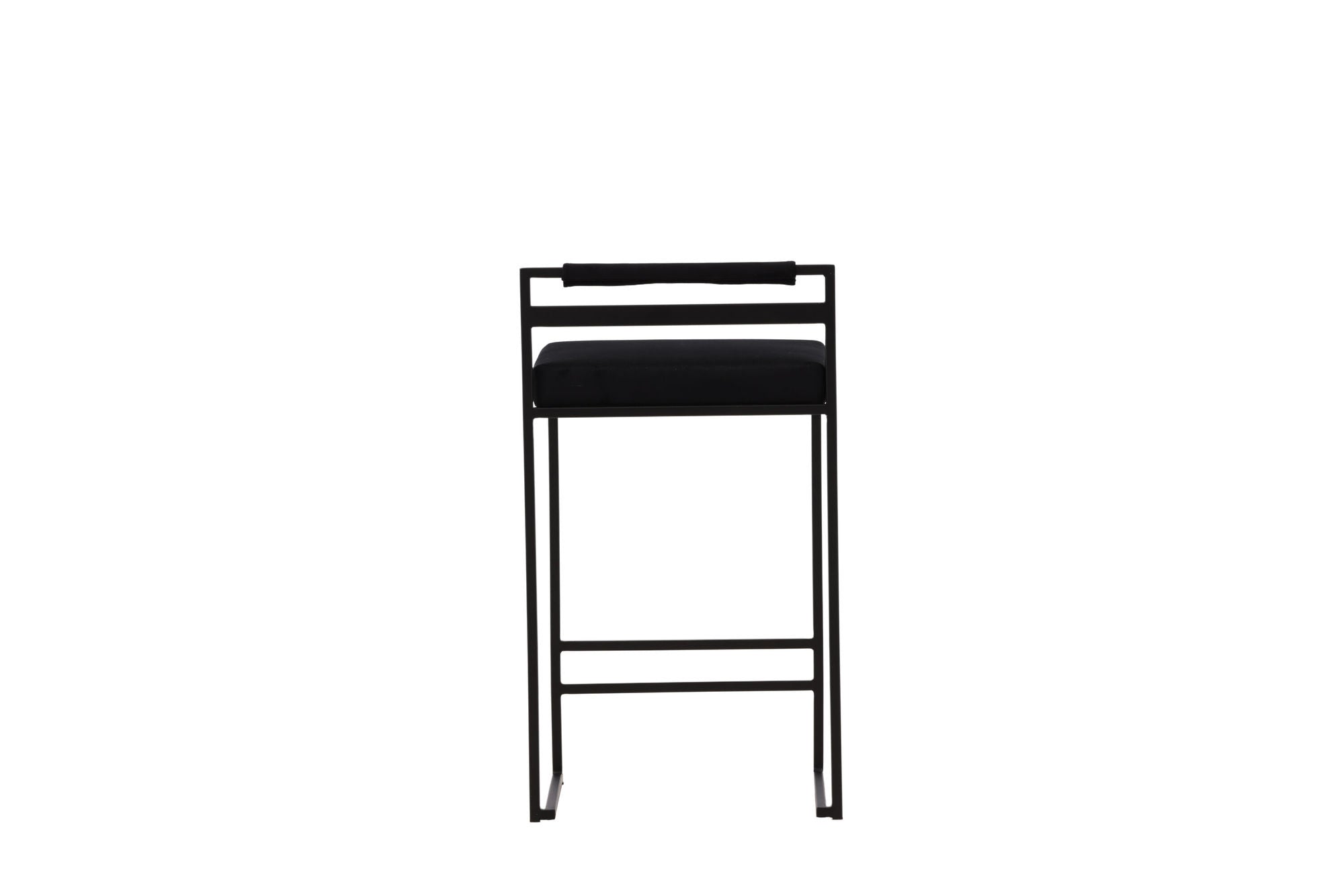 Venture Home Opelika Bar stol 2-pack - Black / Black Velvet