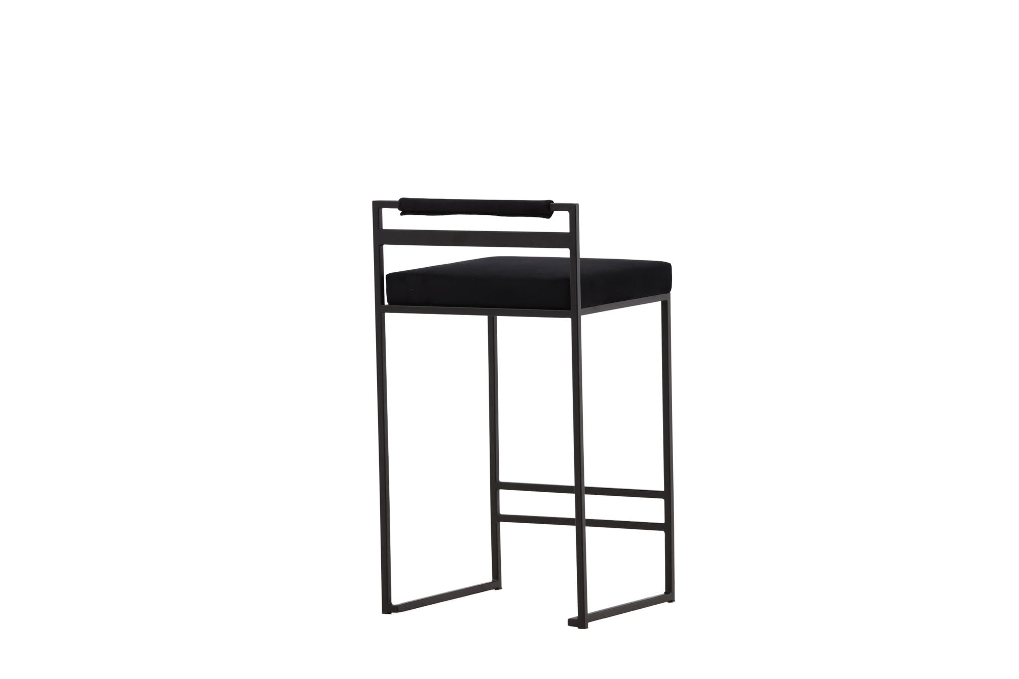 Venture Home Opelika Bar stol 2-pack - Black / Black Velvet