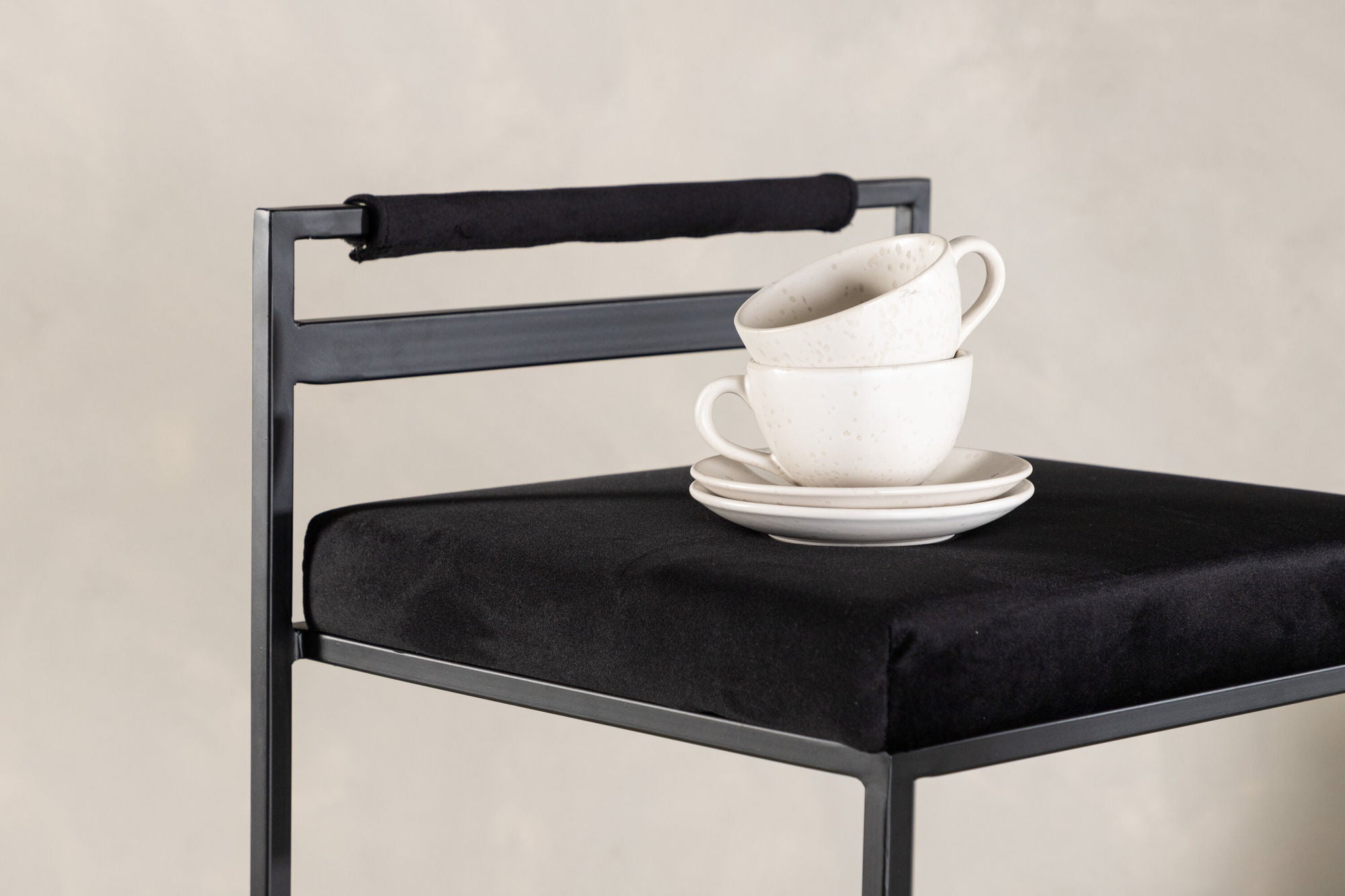 Venture Home Opelika Bar stol 2-pack - Black / Black Velvet