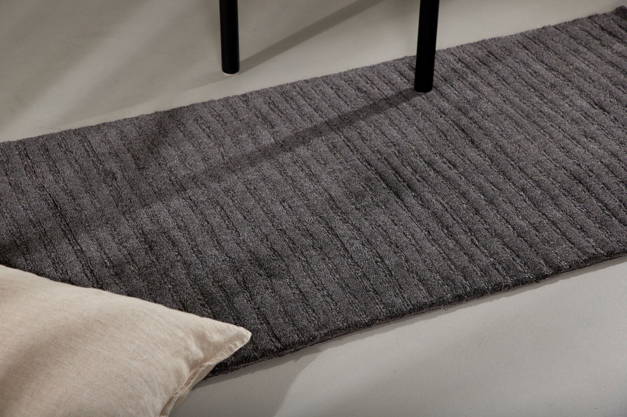 Venture Home Milton Wool/polyester/cotton - 200*70- -Rectangular-Dark grey