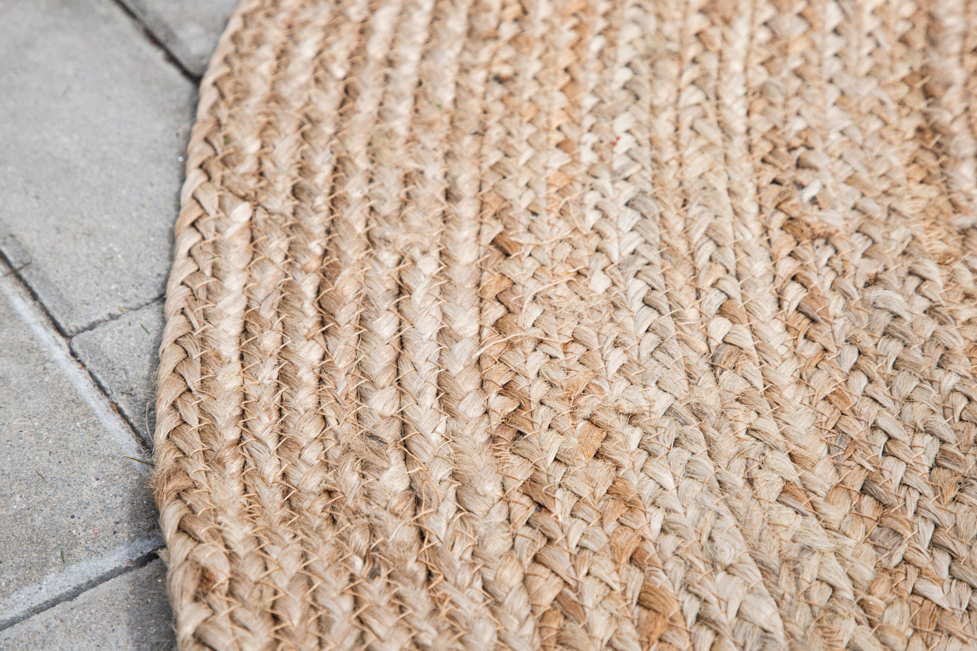 Venture Home Oliver 100% jute - 200*200- -rund-Natural dark