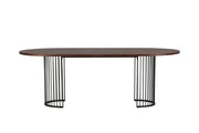 Vind Hamneskär spisebord - Dark Walnut / Wood