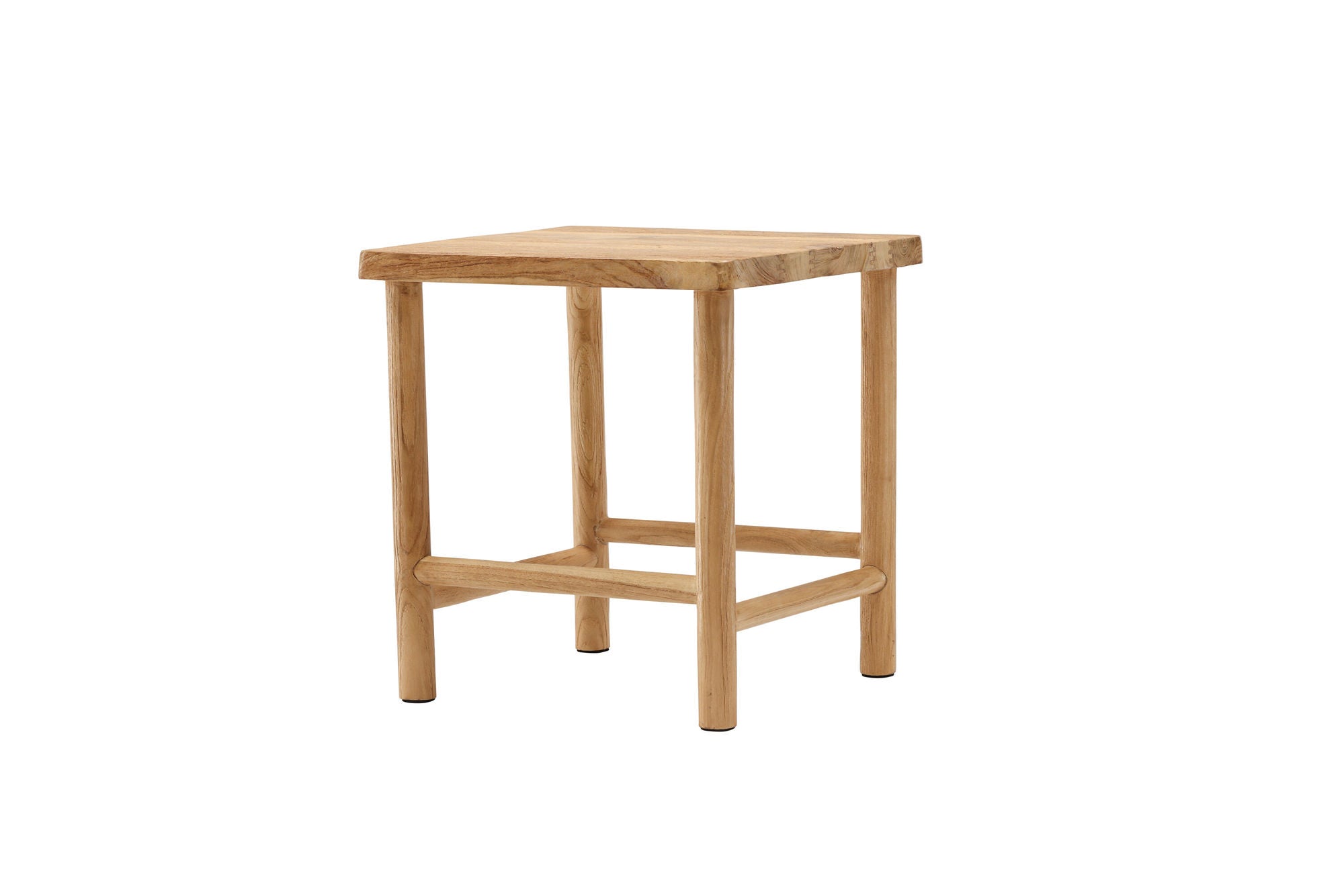 Vind Noster Pouf - Whitewash / Wood